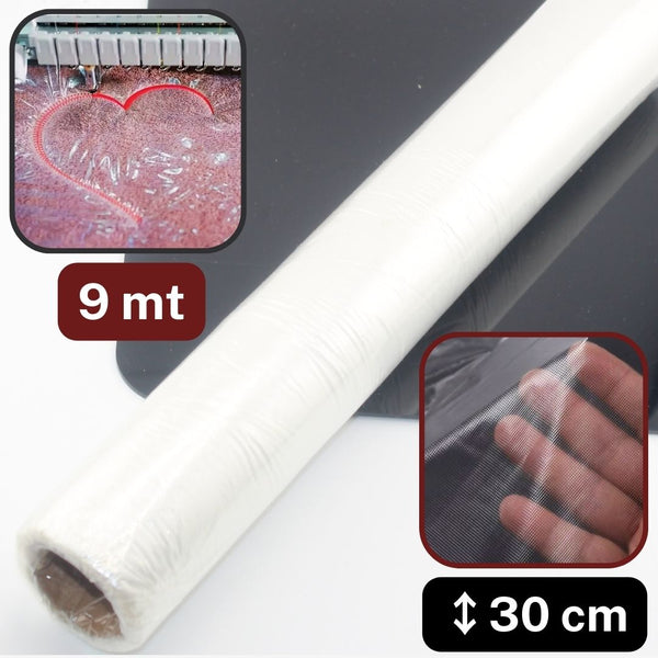 Wasserlösliche Stickvliesrolle, 30 cm × 9 m