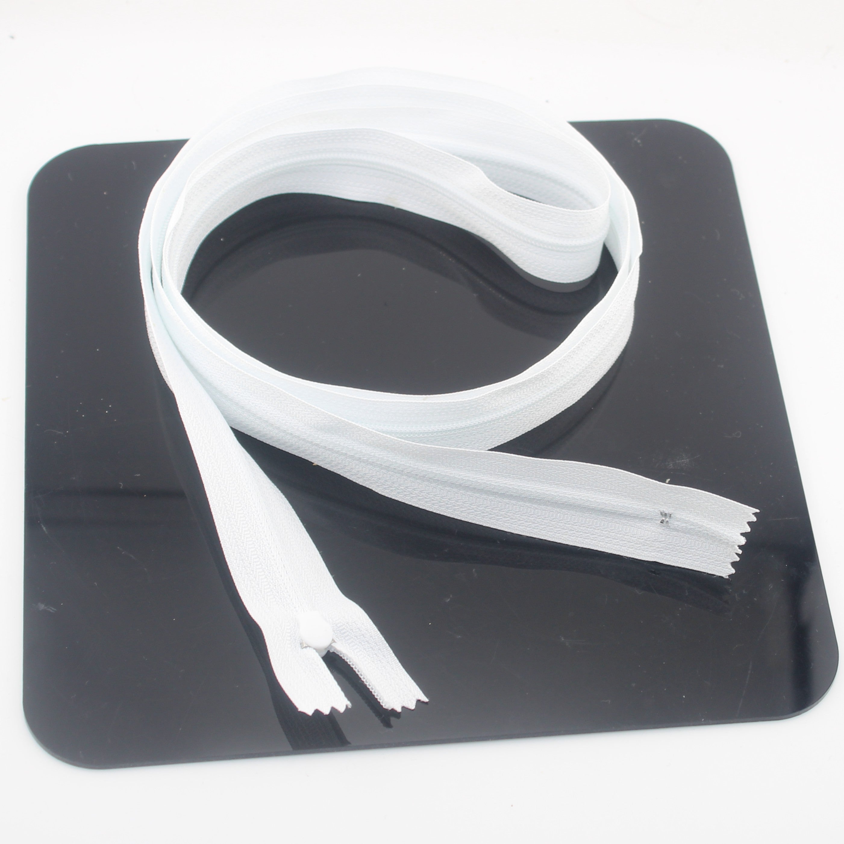 Extra-Long Bed Linen Zipper 135–155 cm White