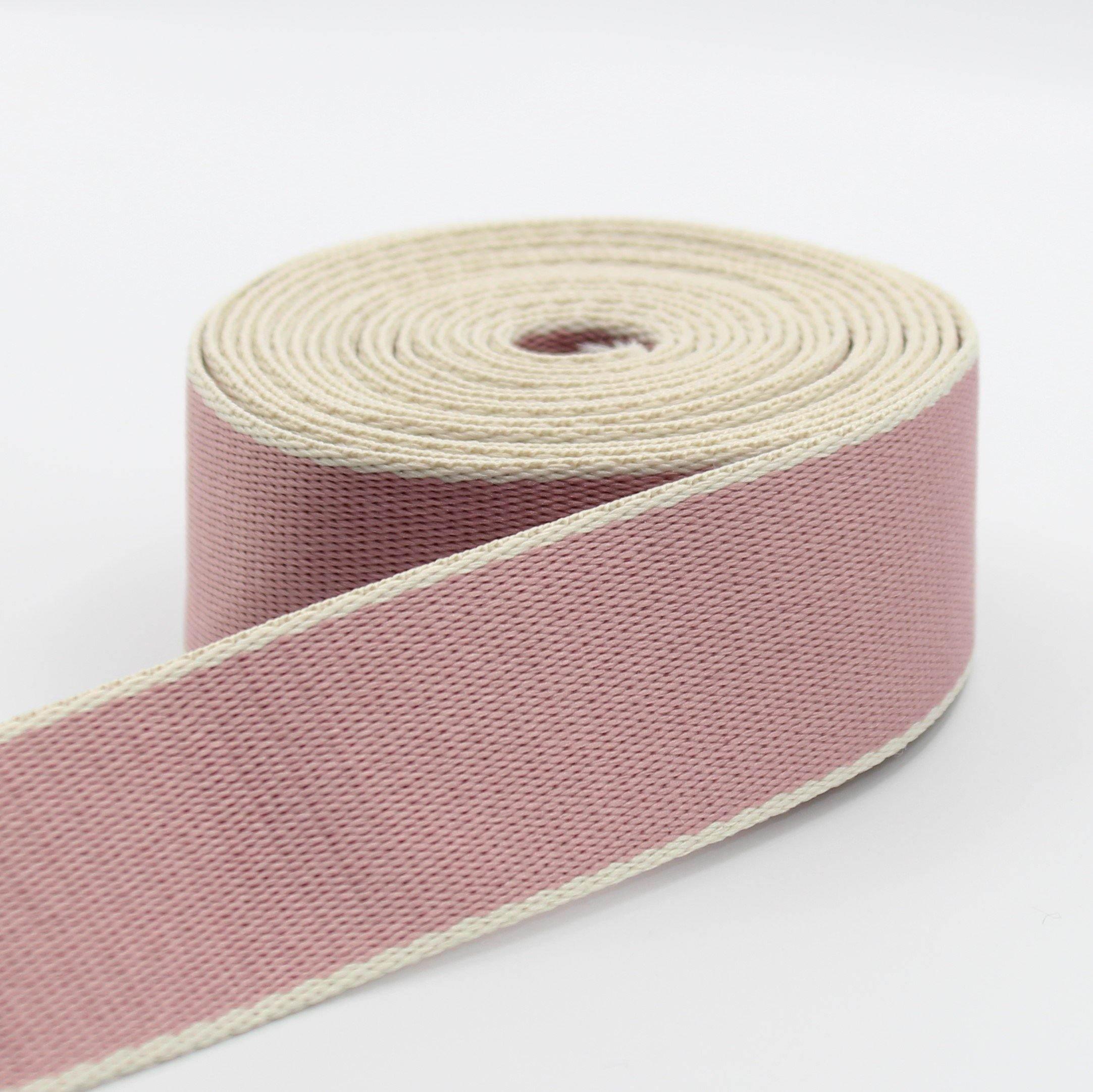 5 meters Bicolor Fine Webbing 38mm #RUB1935 - ACCESSOIRES LEDUC BV