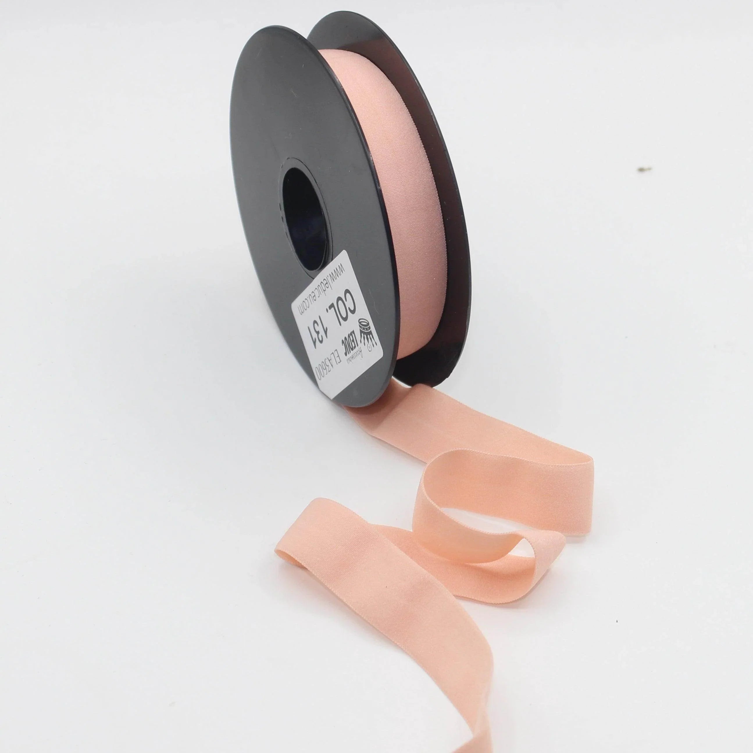 10mt Soft Elastic Bias Binding in Polyester 18mm prefolded #ELA3600 - ACCESSOIRES LEDUC BV