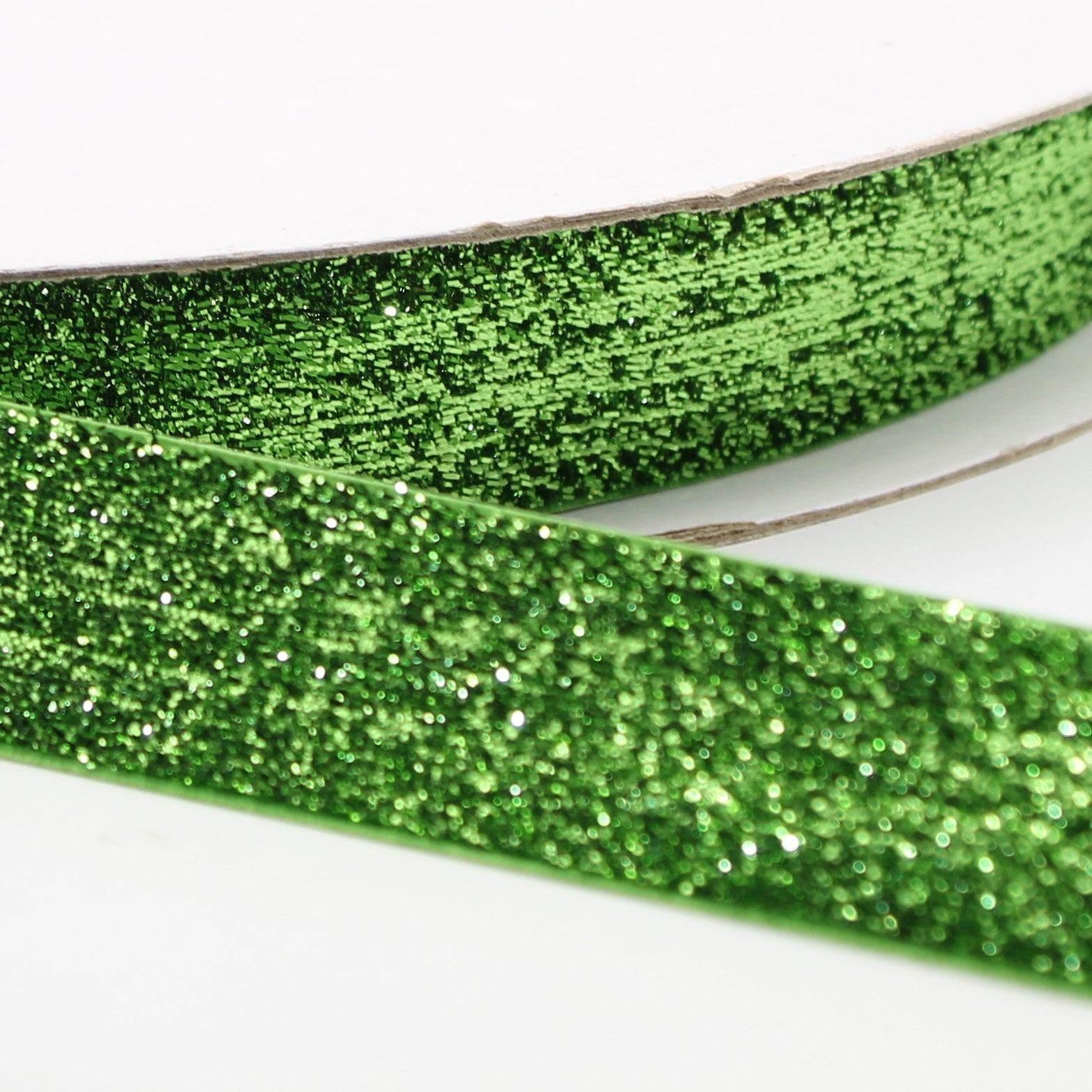 5 Meters 10 / 15 / 25mm Glitter Lurex Velvet Ribbons #VEL1502 - ACCESSOIRES LEDUC BV