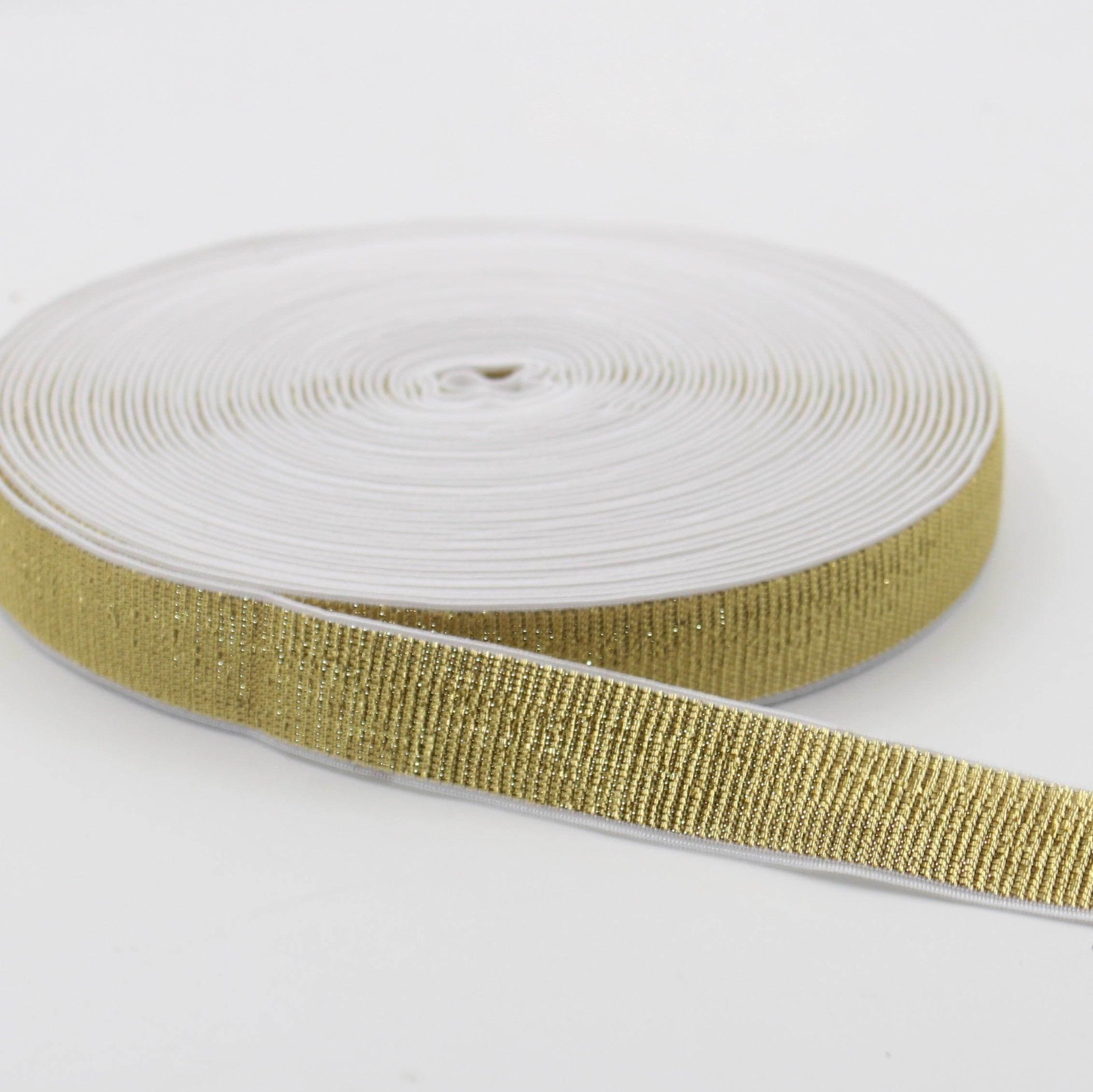 Soft Backing Lurex Elastic 10 20 25 30 or 40mm #ELA1315 - ACCESSOIRES LEDUC BV