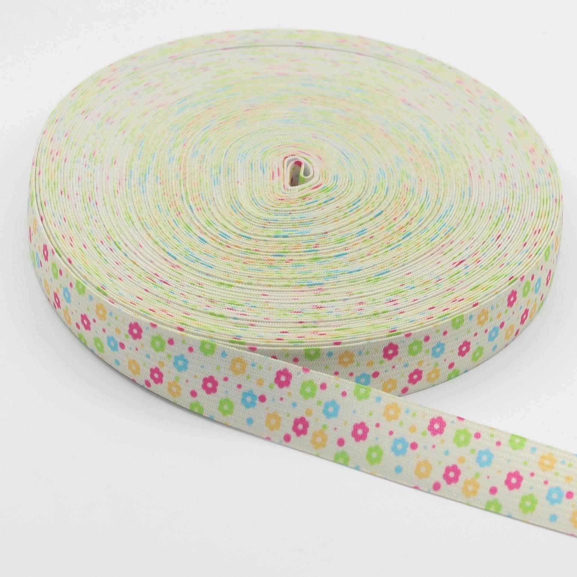 20 meters Printed Elastic 15 25 or 40mm #ELA3520 - ACCESSOIRES LEDUC BV