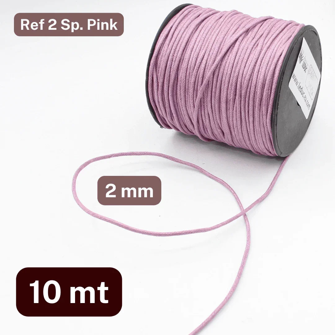 10 meters Waxed Cord 2 or 2.5mm - ACCESSOIRES LEDUC BV