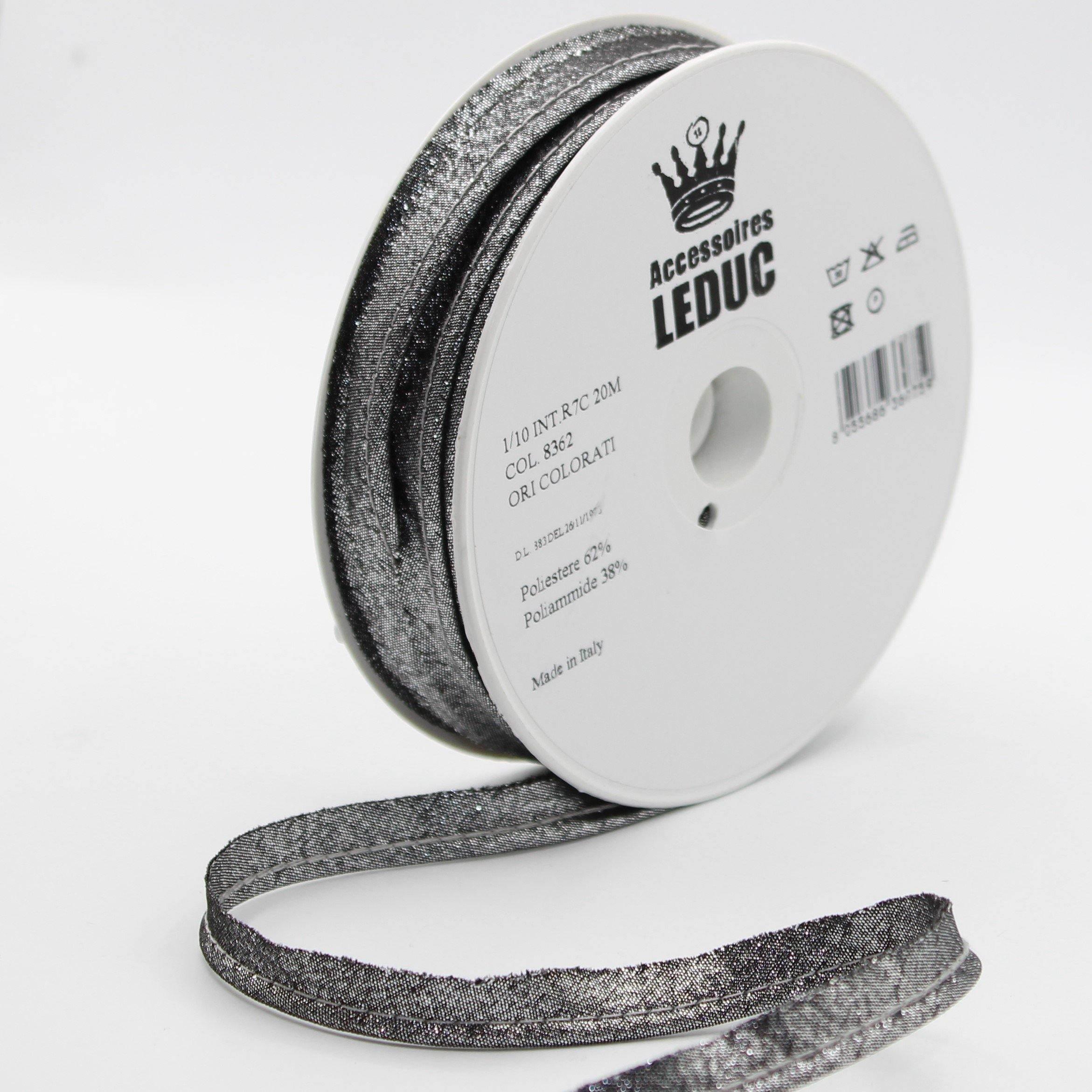 20MT or 100MT - LUREX PIPING / 10mm (8+2mm) #SBI524 - ACCESSOIRES LEDUC BV