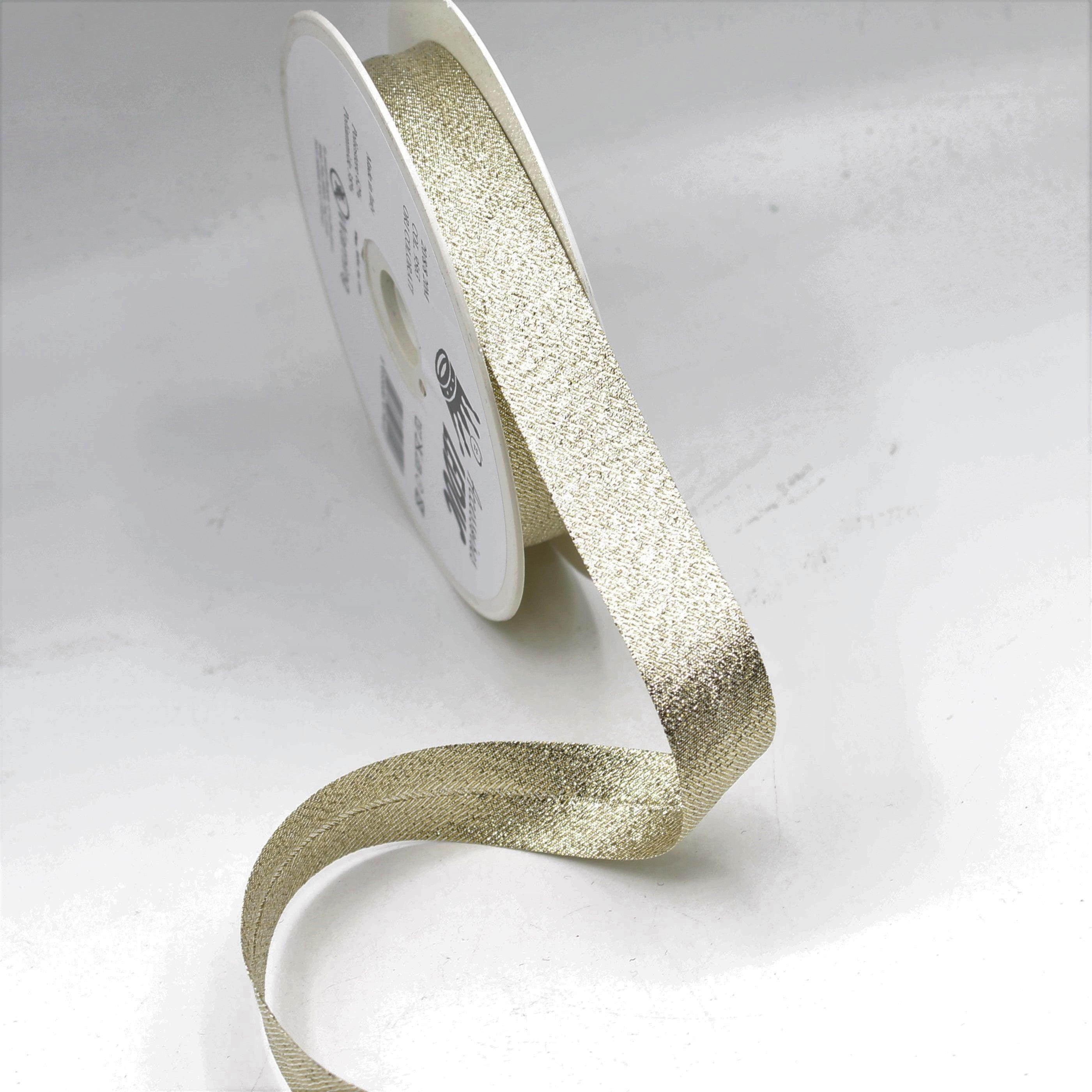 20MT or 100MT - LUREX BIAS BINDING / 20mm (20+8+8mm) #SBI524 - ACCESSOIRES LEDUC BV
