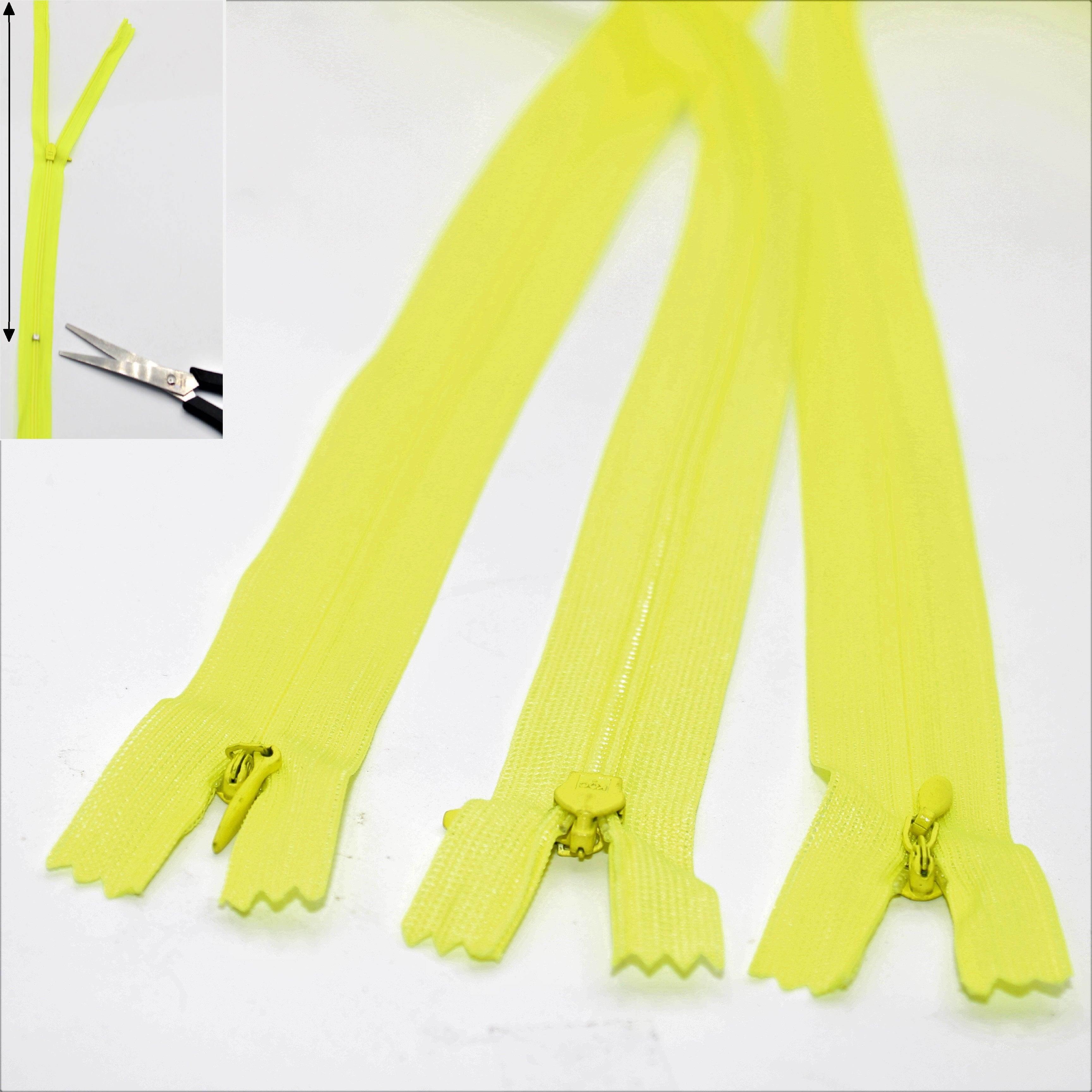 3 Adjustable Invisible Zippers (concealed) length up to 60cm #ZIG60ADJ - ACCESSOIRES LEDUC BV