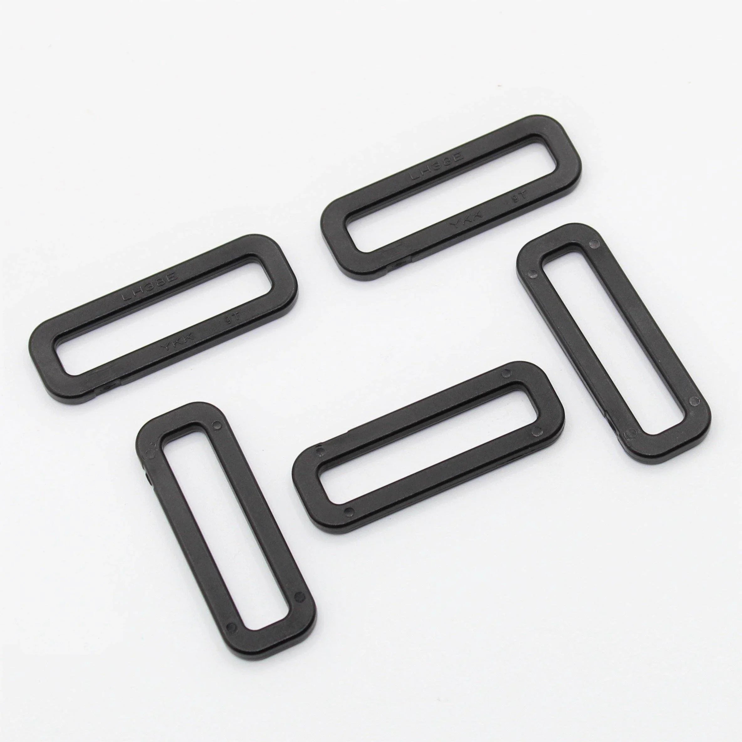 YKK Plastic Buckles / Lobster Hooks for 30mm or 40mm Tape/Webbing col Black - ACCESSOIRES LEDUC BV