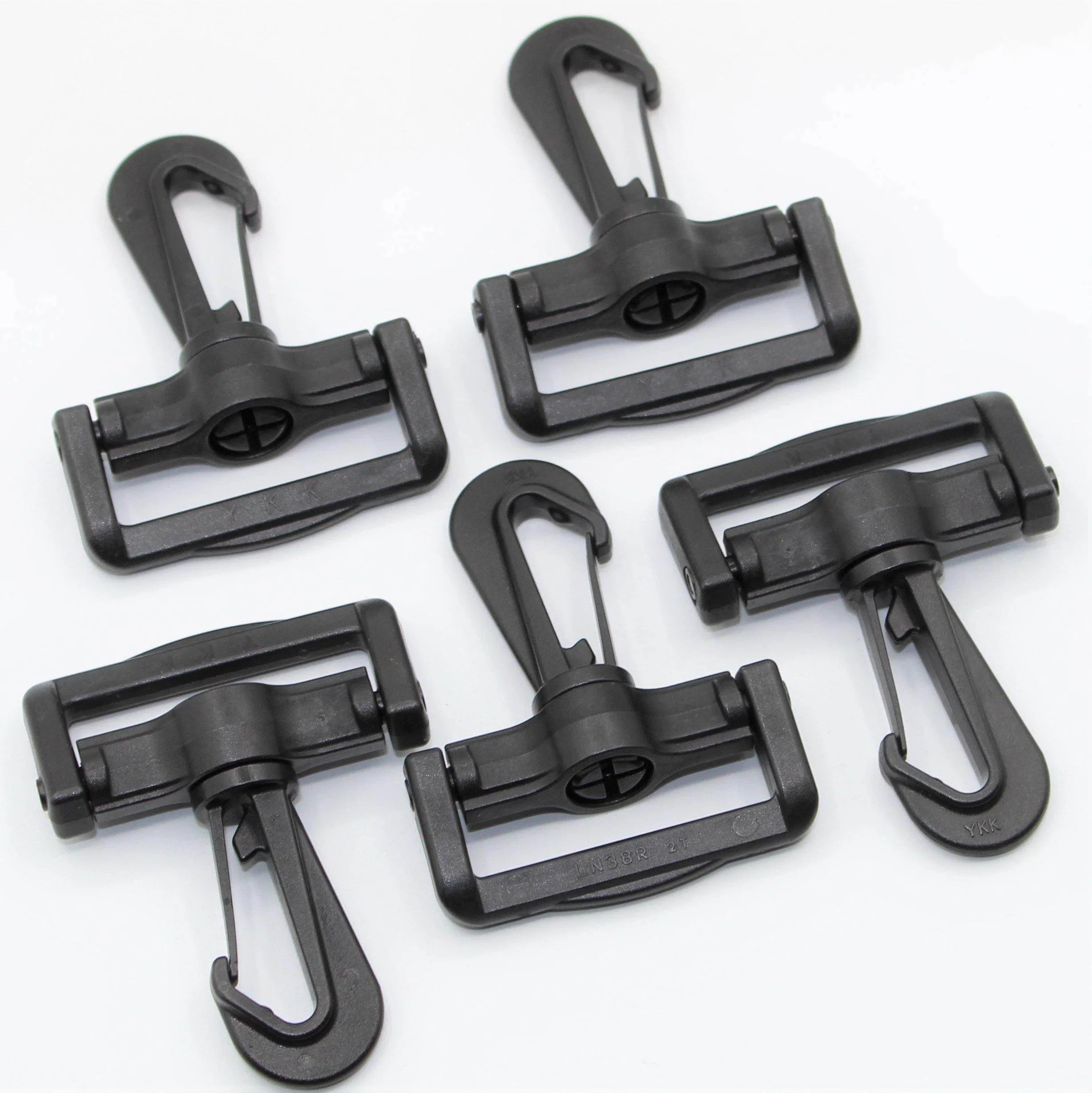 YKK Plastic Buckles / Lobster Hooks for 30mm or 40mm Tape/Webbing col Black - ACCESSOIRES LEDUC BV