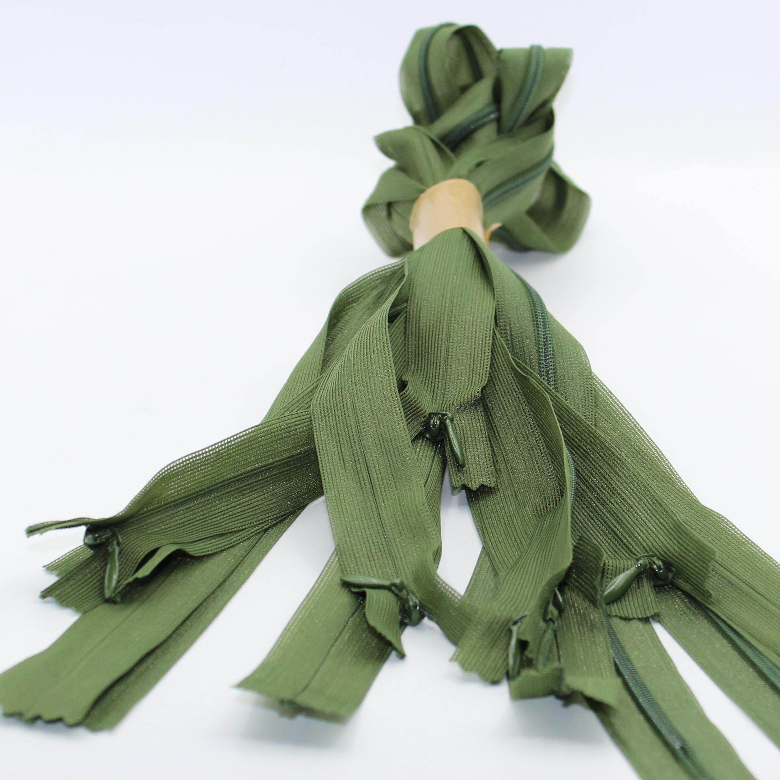 10 Coloured Invisible Zippers 60cm - ACCESSOIRES LEDUC BV