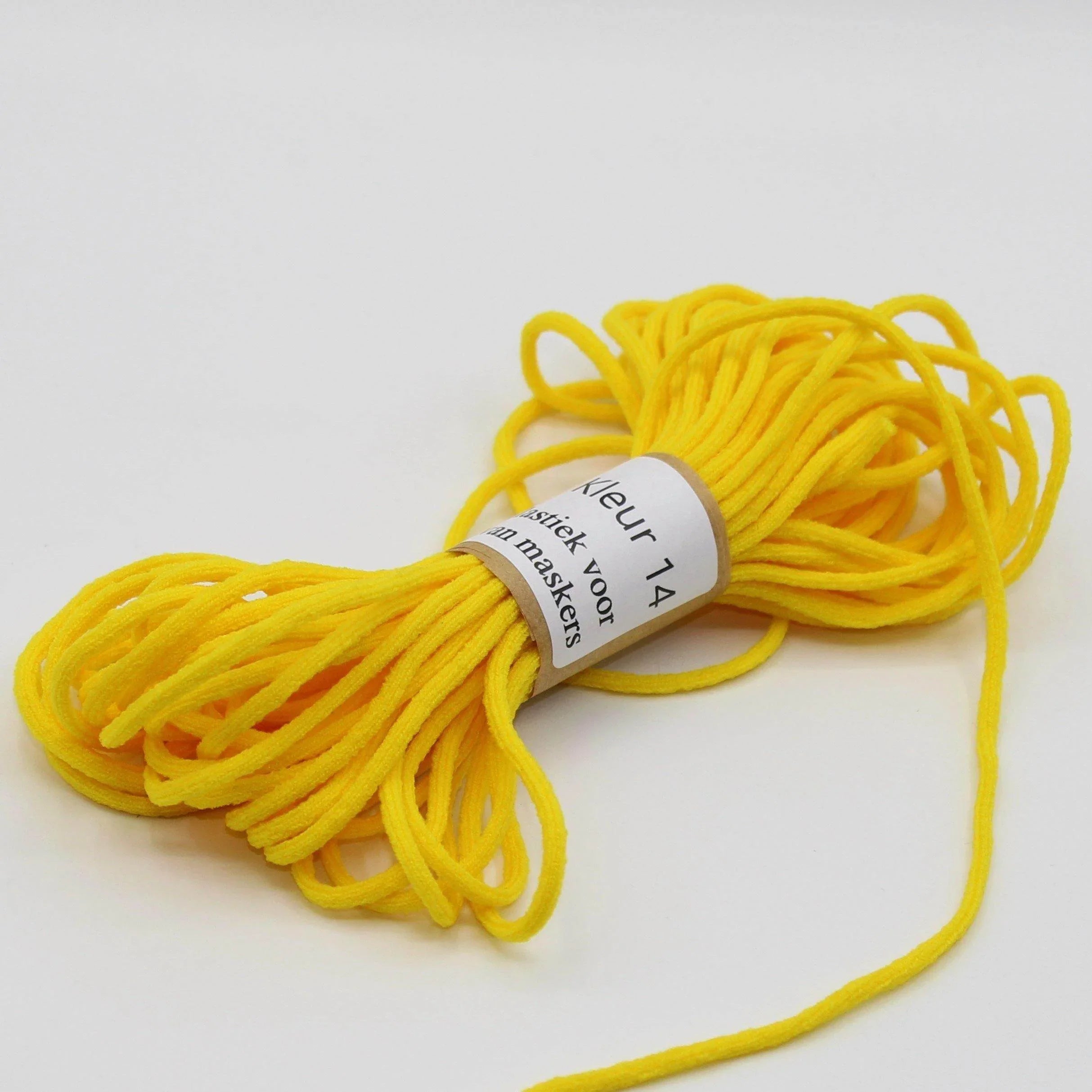 10 meters soft coloured elastic for masks 3mm - ACCESSOIRES LEDUC BV