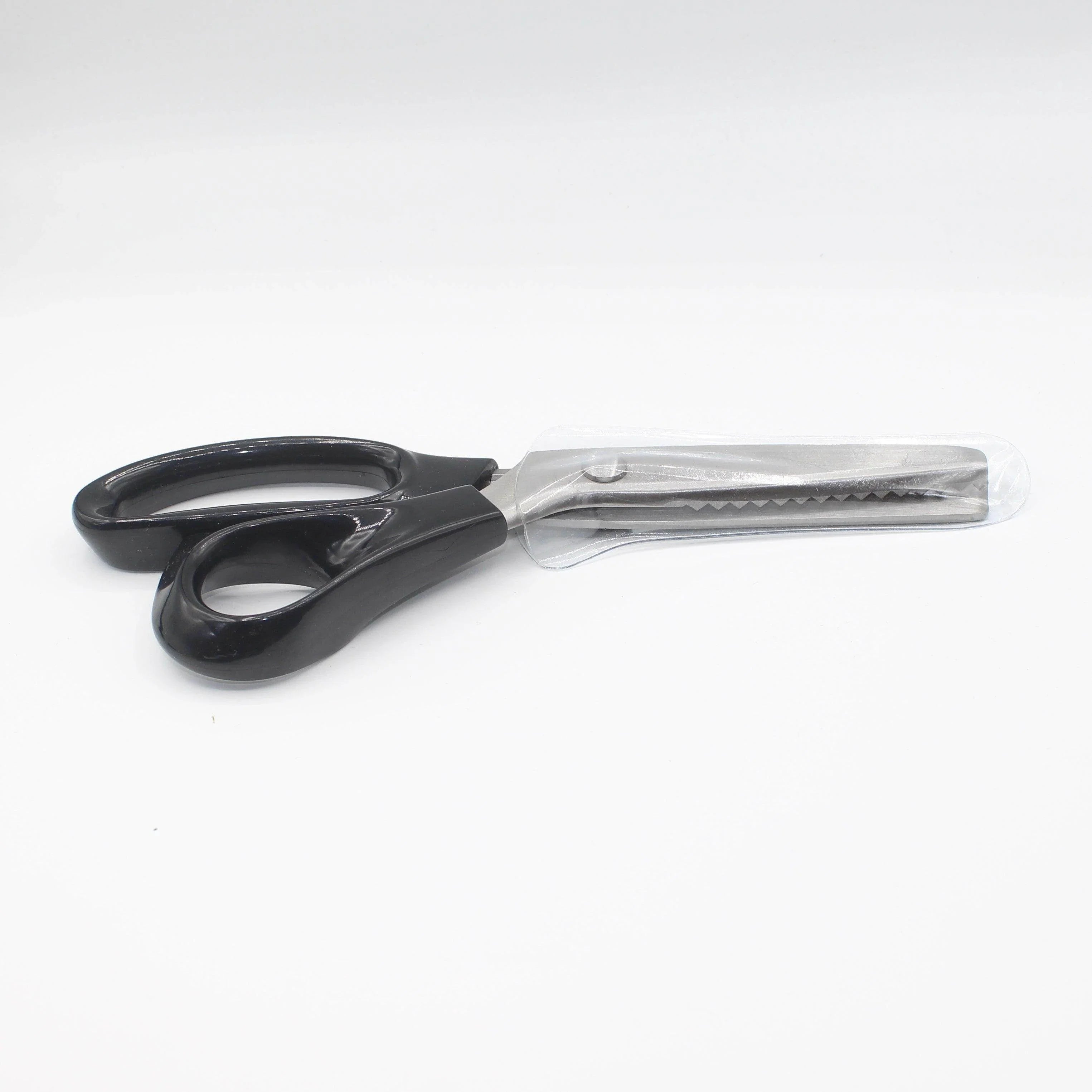 Black Pinking Shears - Zig Zag Blades Scissors - 23cm - ACCESSOIRES LEDUC BV