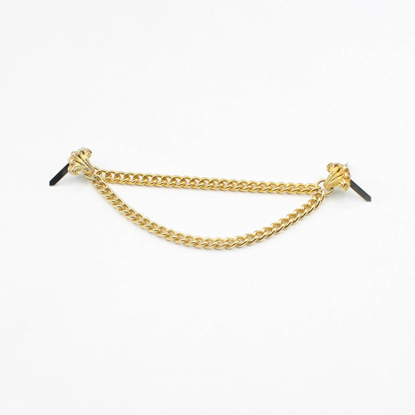 1 Golden Chains with Iris Flowers 10cm - ACCESSOIRES LEDUC BV