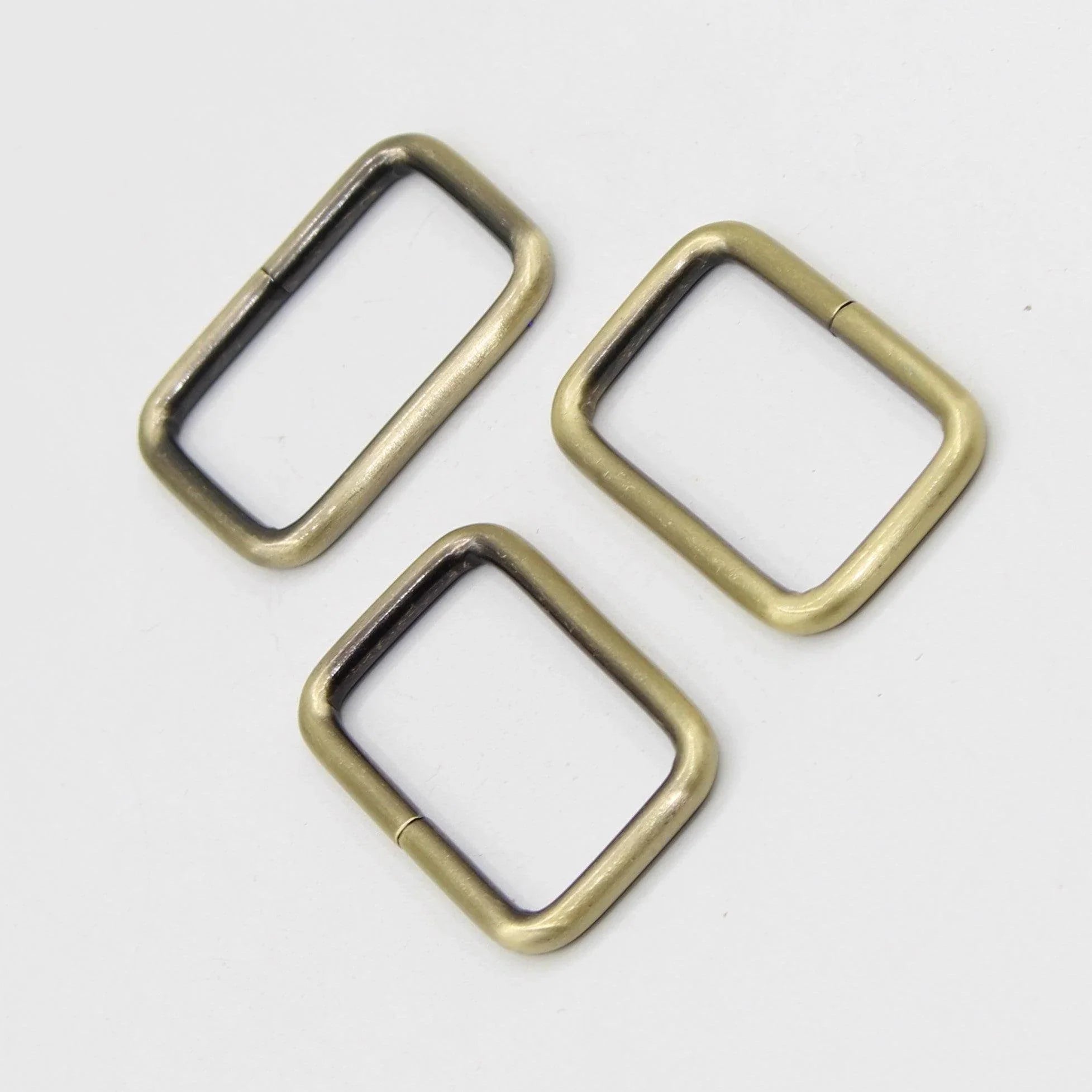 3 Buckles / Lobsters / D-Rings 30 / 40 or 50mm - Gold Silver Oldbrass Mat Black or Gunmetal - ACCESSOIRES LEDUC BV