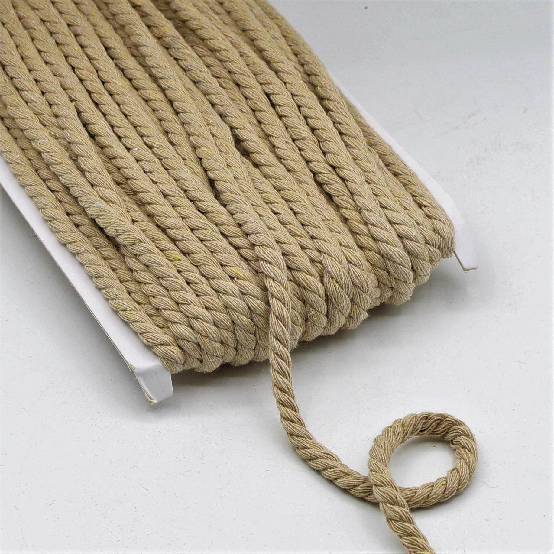 20 Meters Thick Cotton Cord 5 or 8mm #COR3012 - ACCESSOIRES LEDUC BV
