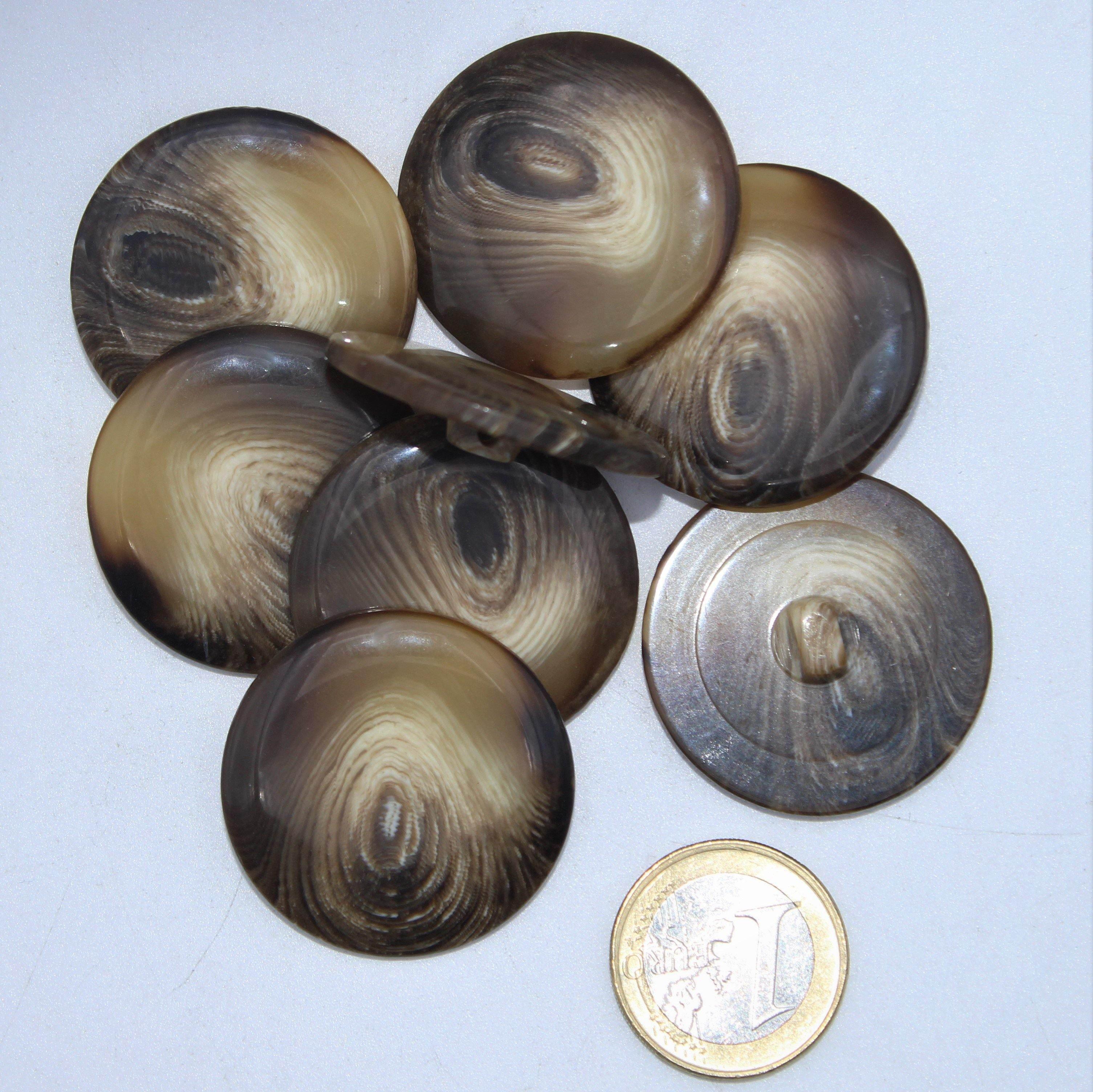 Polyester Brown Coffee Shank Button #KPQ4002 - ACCESSOIRES LEDUC BV