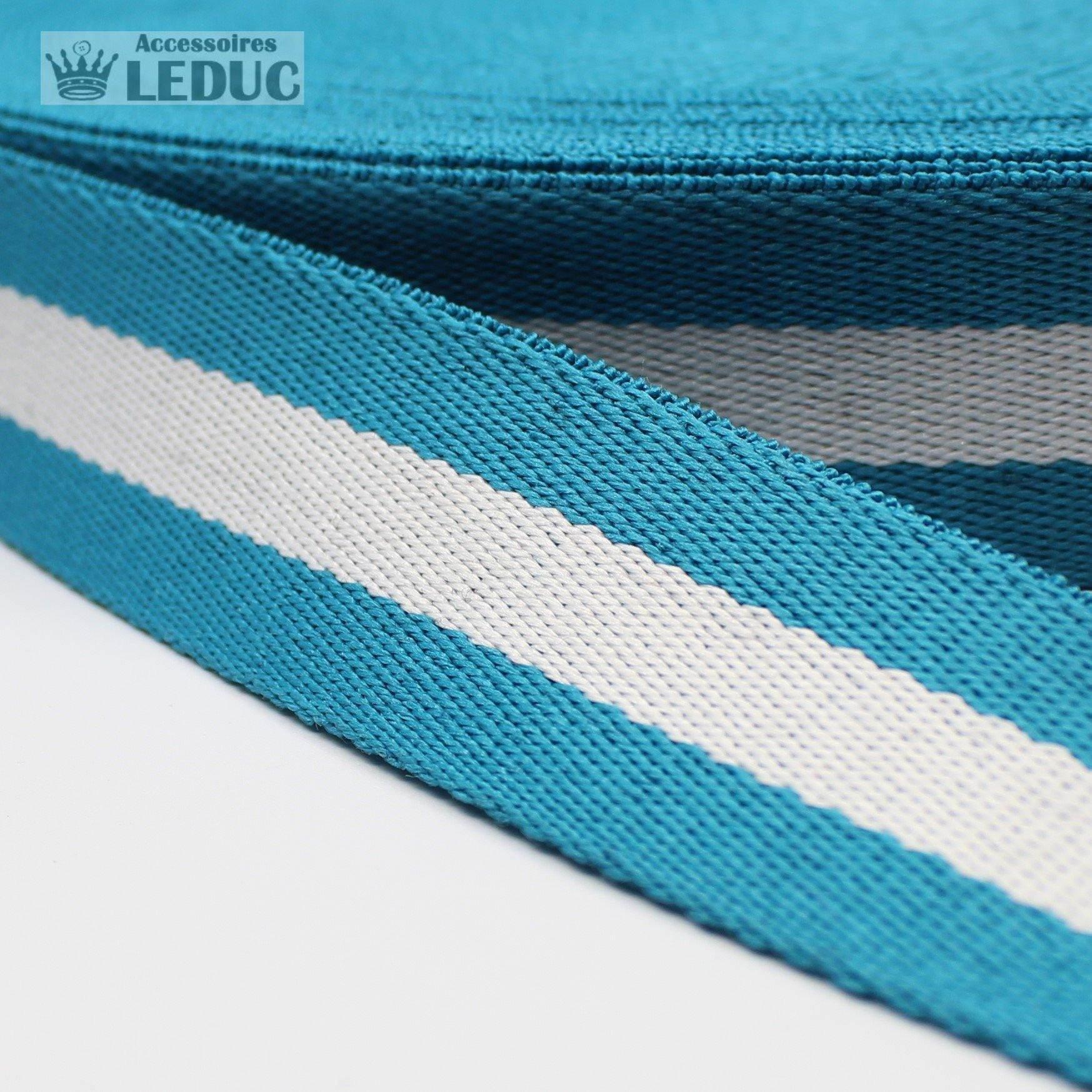 5 meters 40mm Striped Webbing #RUB1907 - ACCESSOIRES LEDUC BV