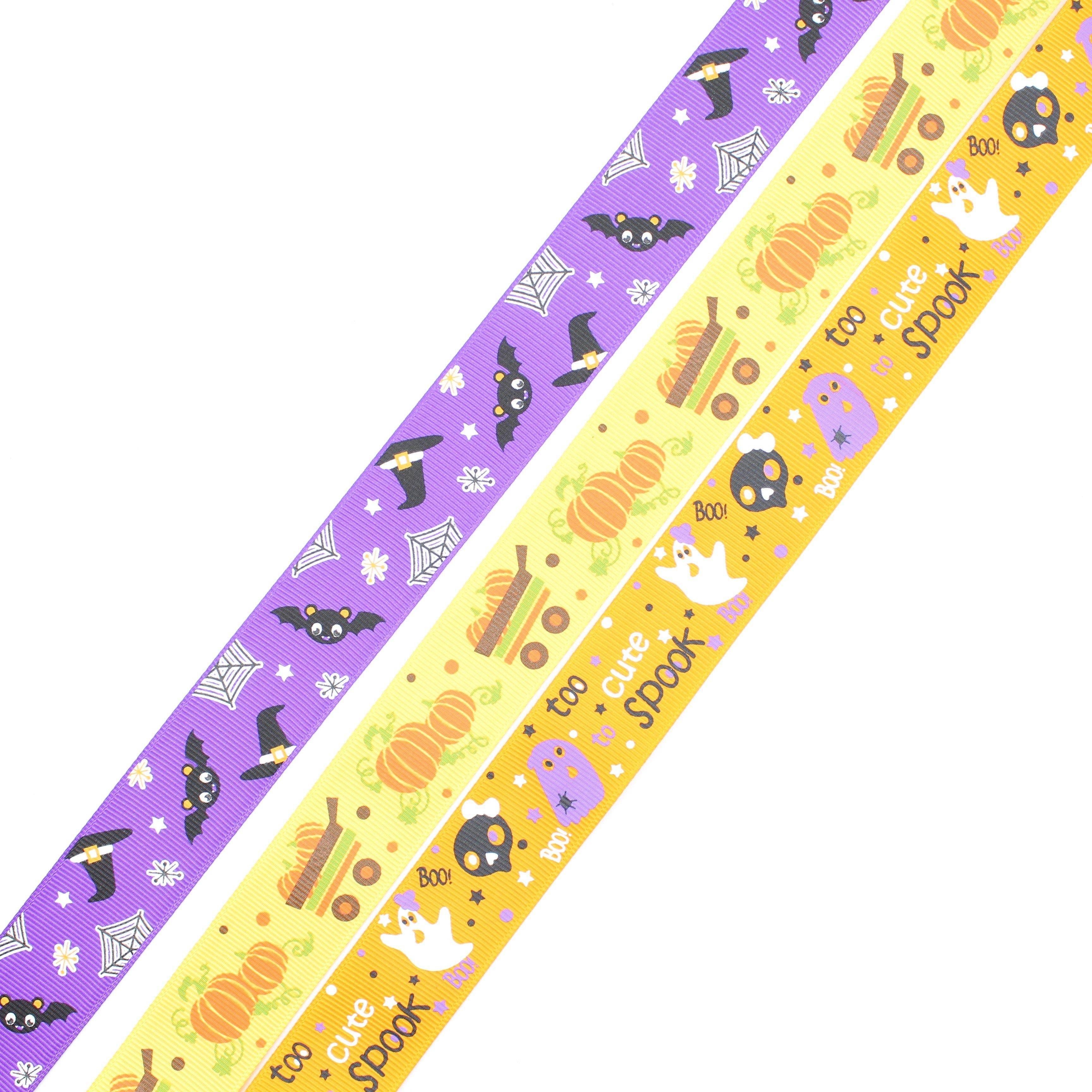 HALLOWEEN Ribbon 3 x 10 meters in 3 colors - ACCESSOIRES LEDUC BV