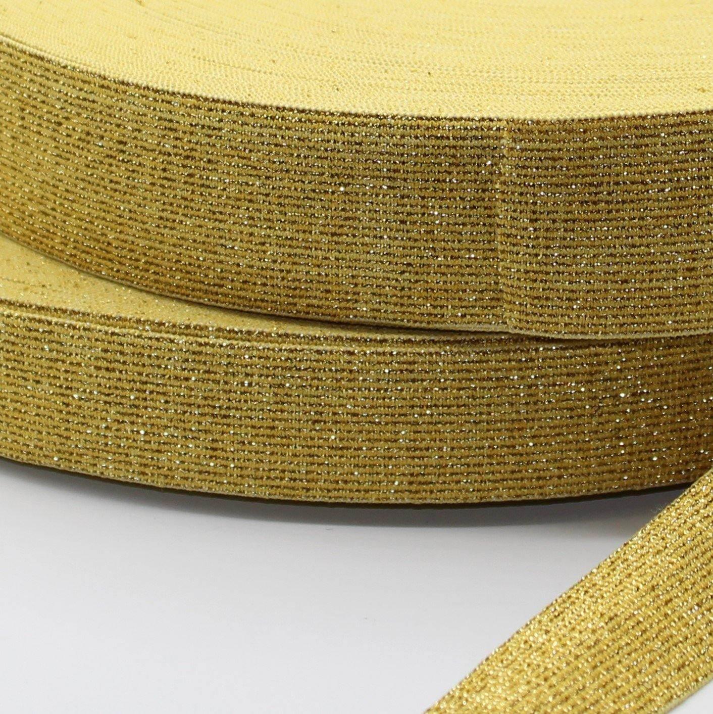 10 meters Coloured Lurex Elastic 25mm or 35mm #ELA1301 - ACCESSOIRES LEDUC BV