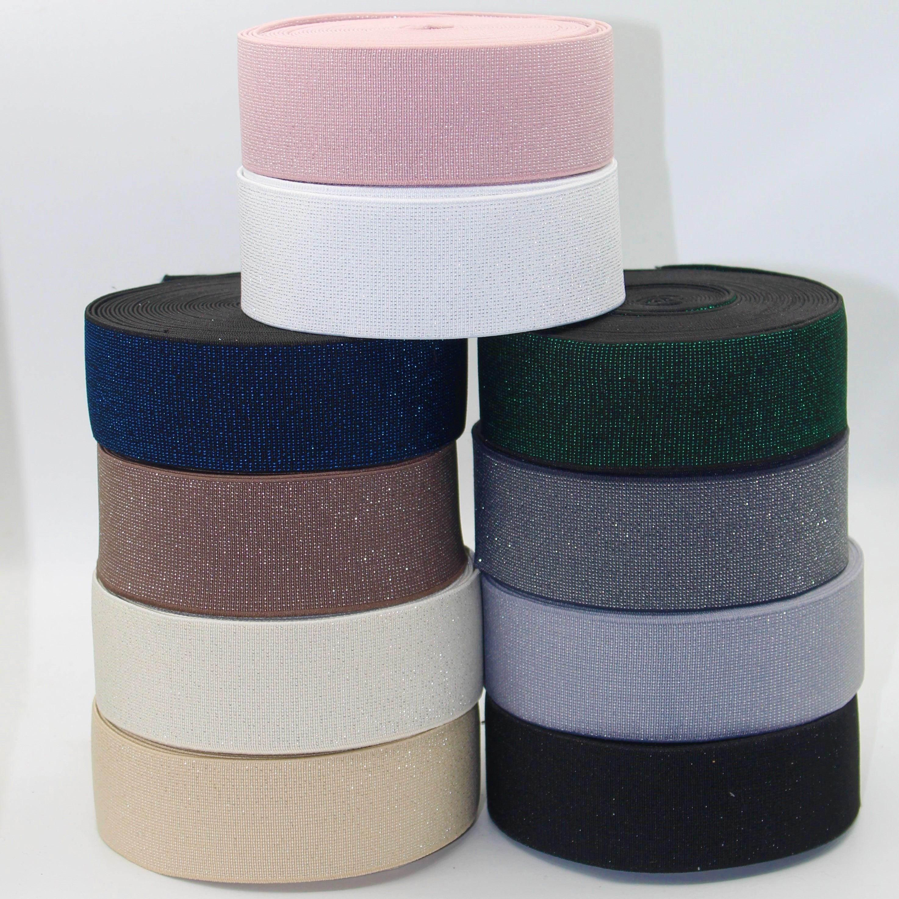 Glittery Lurex Elastic 40mm #ELA1314 - ACCESSOIRES LEDUC BV