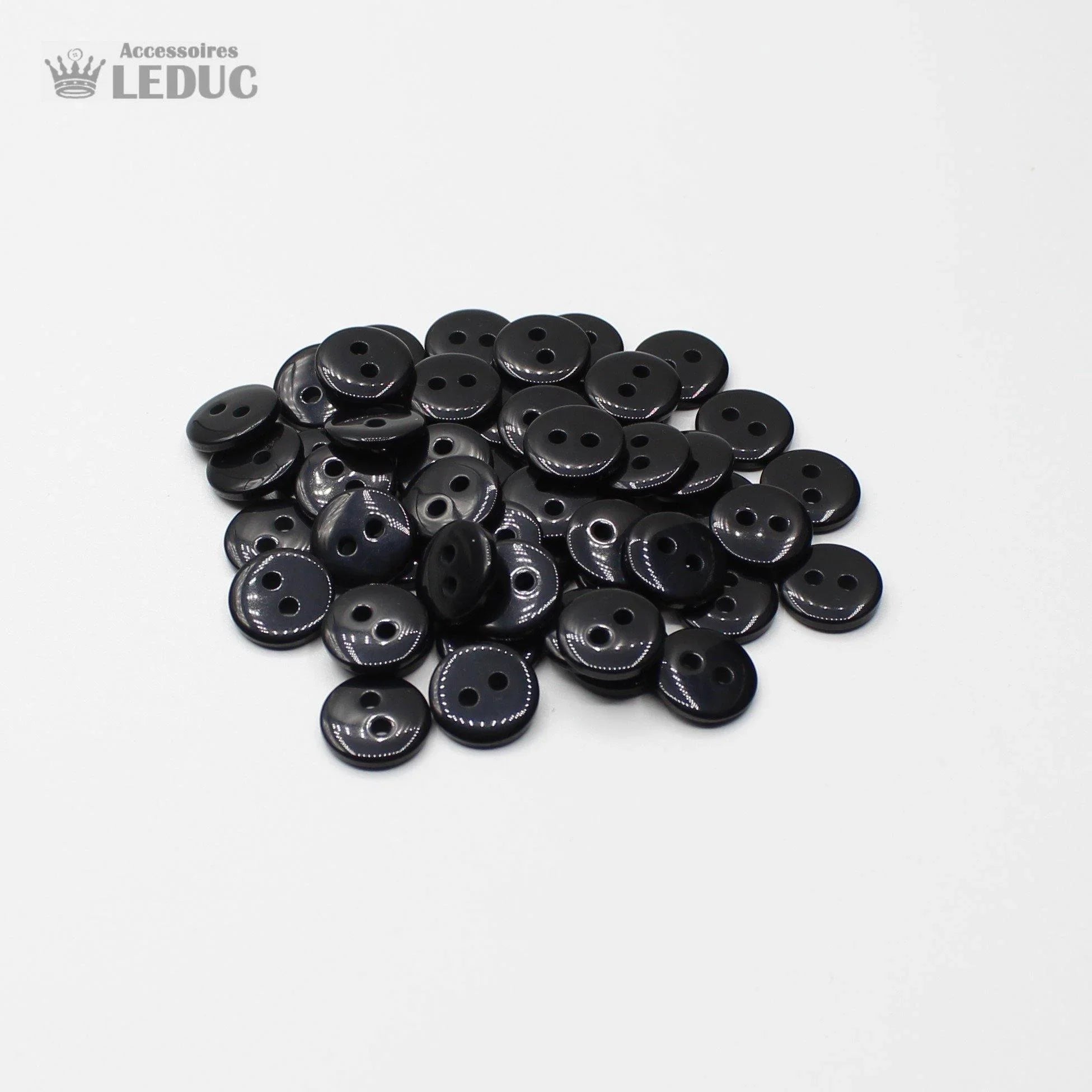 50 pieces - 2 Holes Polyester Button for Blouses 13mm (20") - (KP2 105 20") - ACCESSOIRES LEDUC