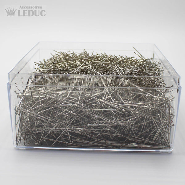 Pins 500grams XL Box ** 30mm x 0.65mm ** - ACCESSOIRES LEDUC BV