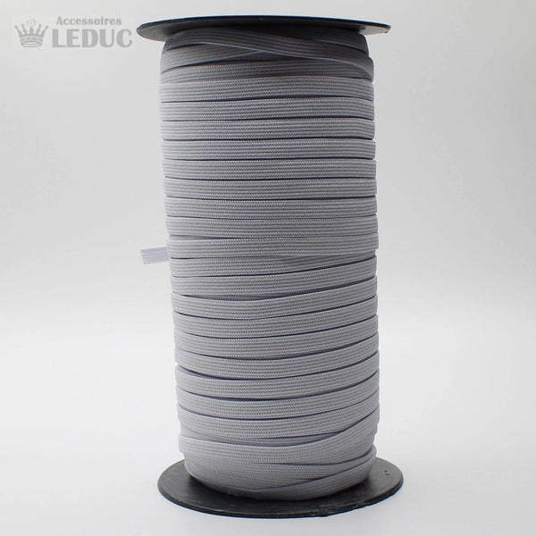100 METRES - 10mm WHITE or BLACK KNITTED Elastic - ACCESSOIRES LEDUC BV