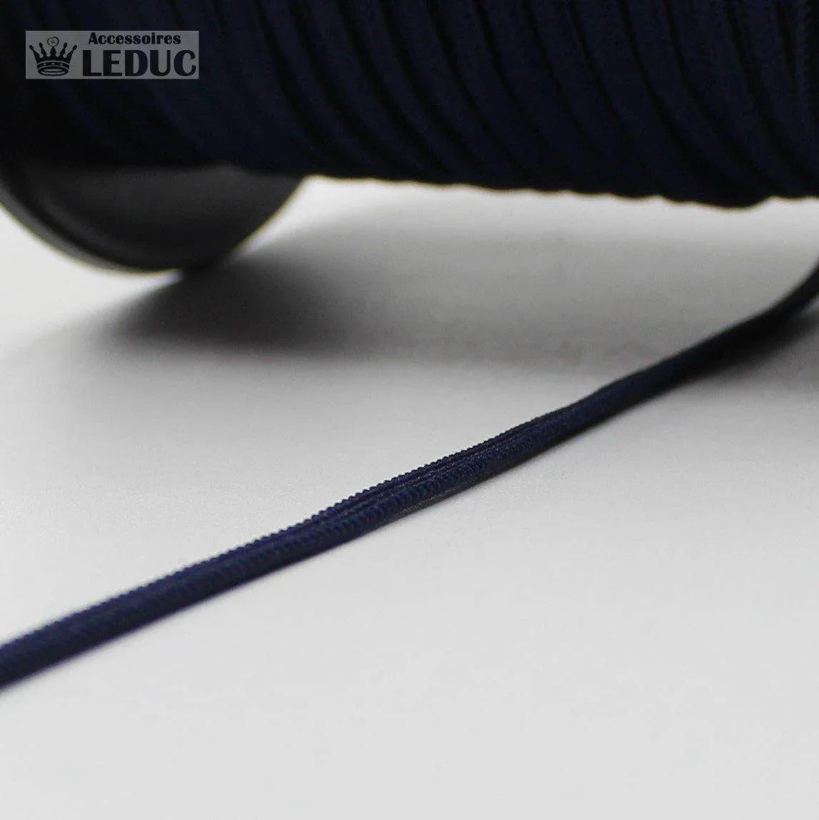 100 METRES - 3mm KNITTED Coloured Elastic - ACCESSOIRES LEDUC BV