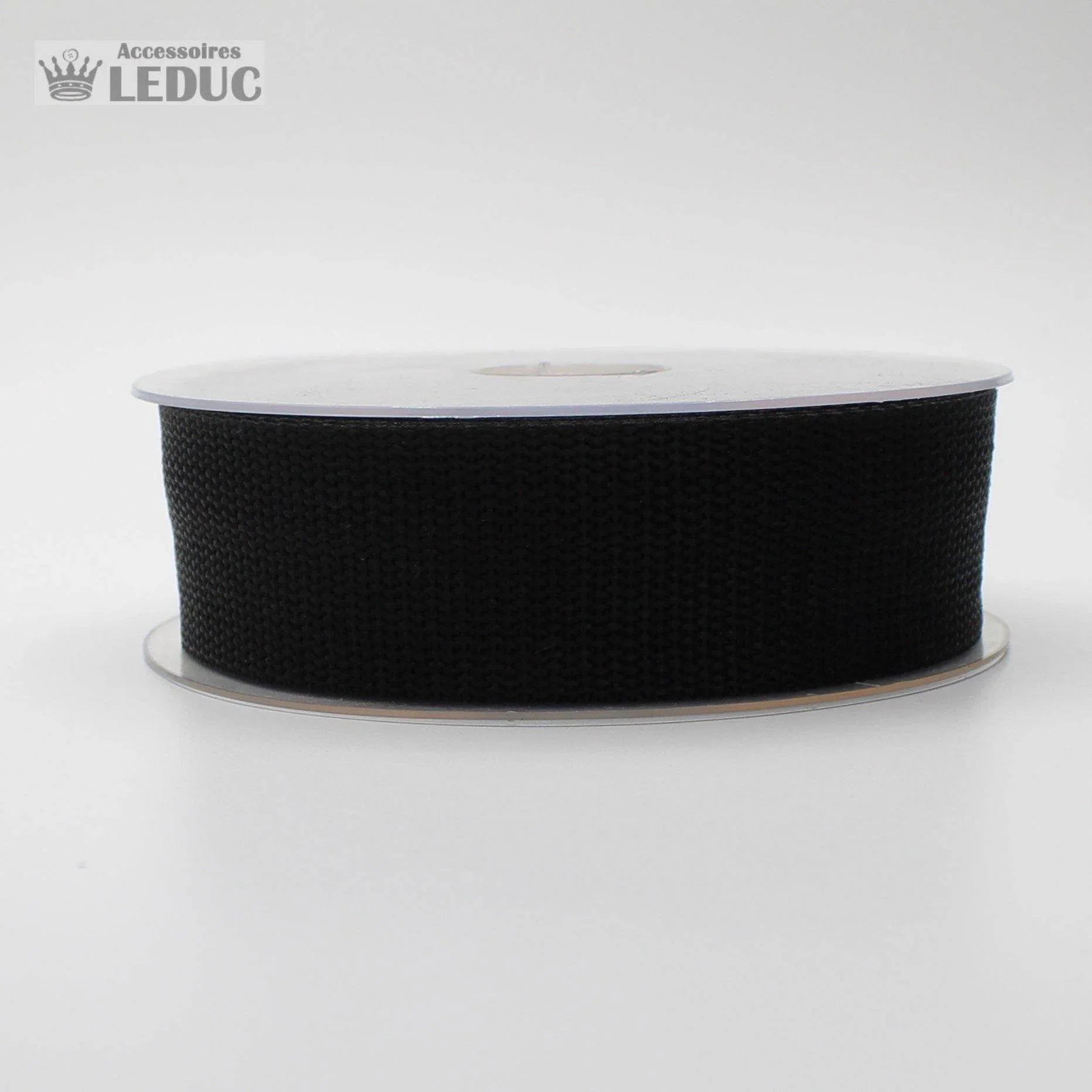 Black Polipropilene Webbing 30 or 40mm - 10MT ROLLS - ACCESSOIRES LEDUC BV