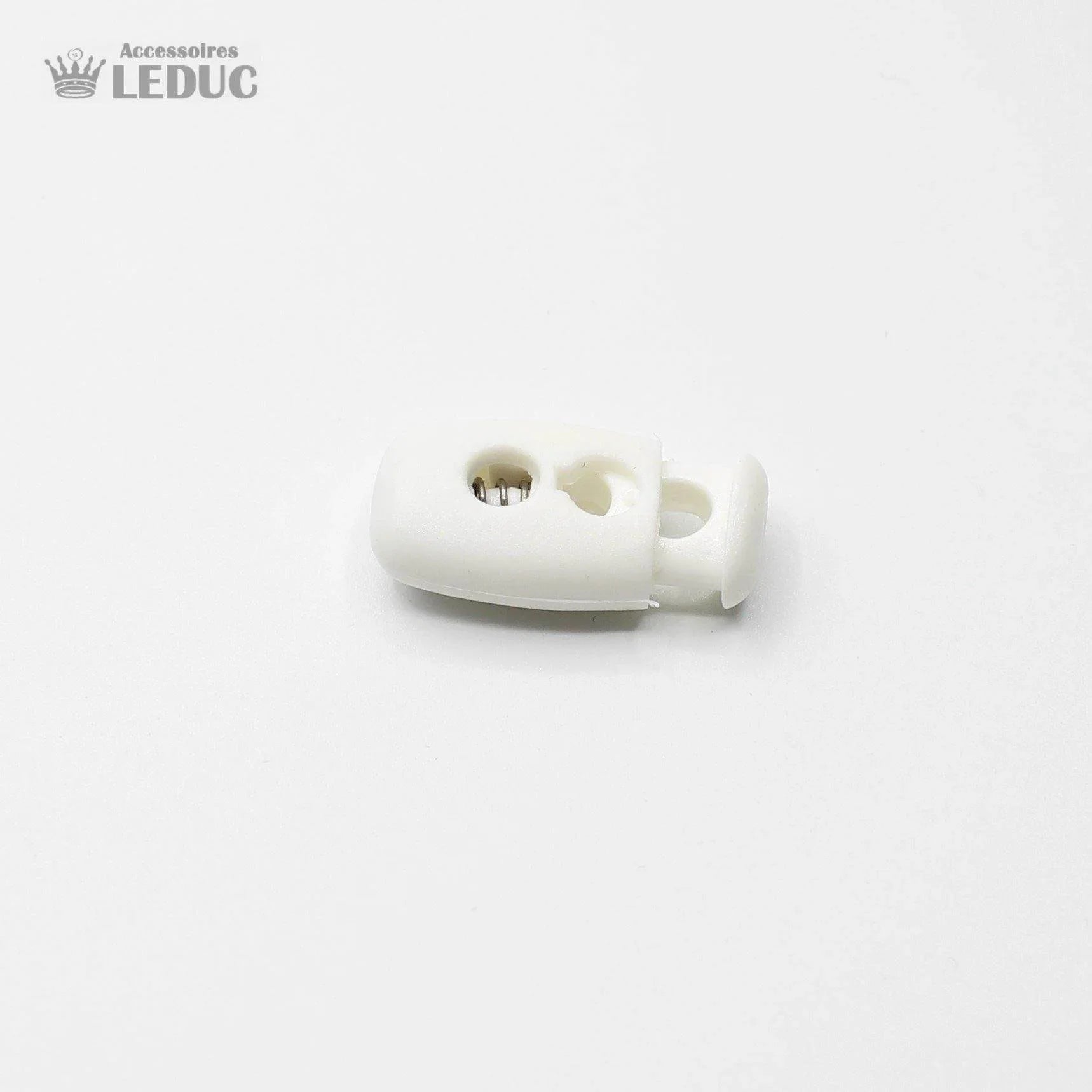 20 White Big Cord Stoppers - ACCESSOIRES LEDUC BV