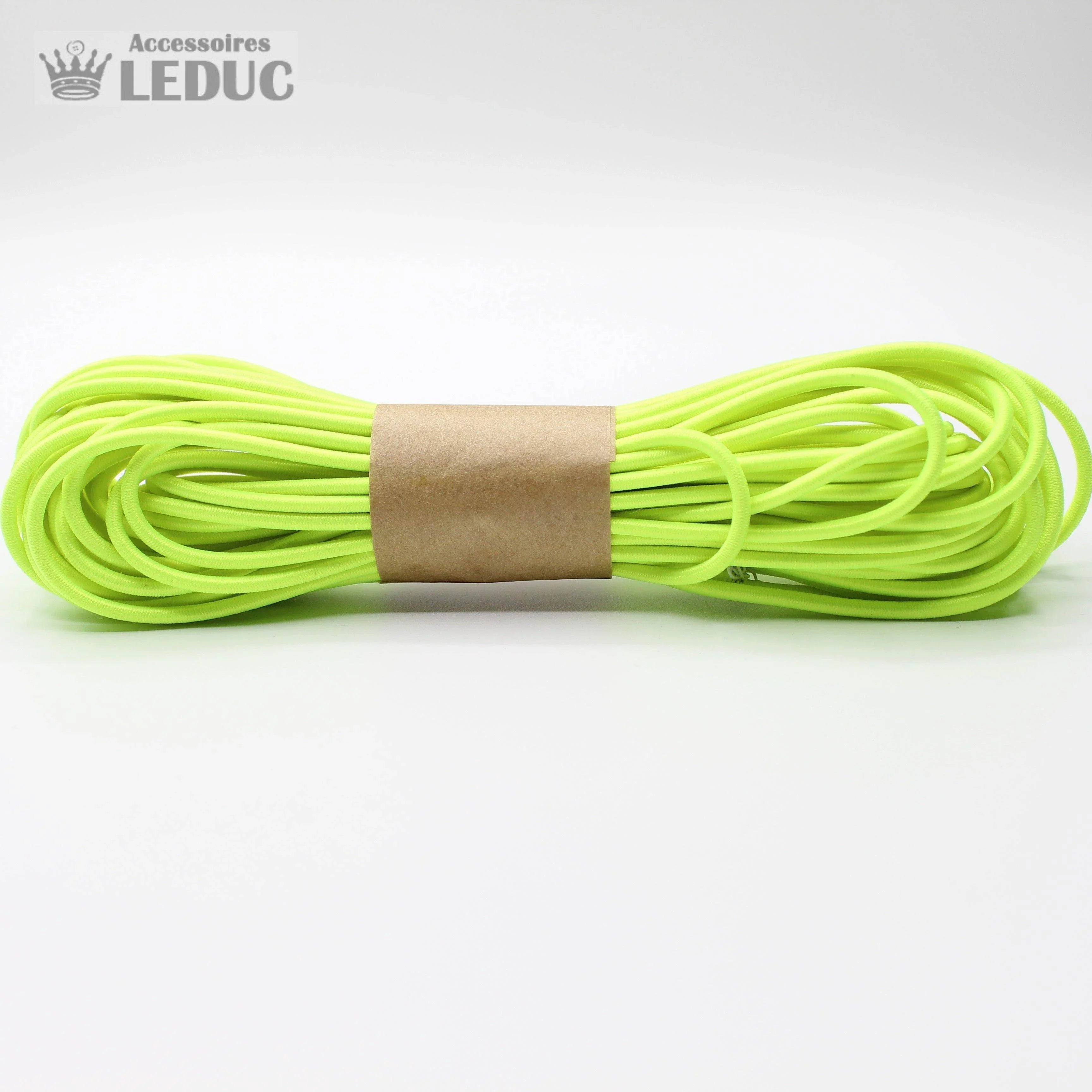10 METERS - coloured ELASTIC CORD 2MM - ACCESSOIRES LEDUC BV