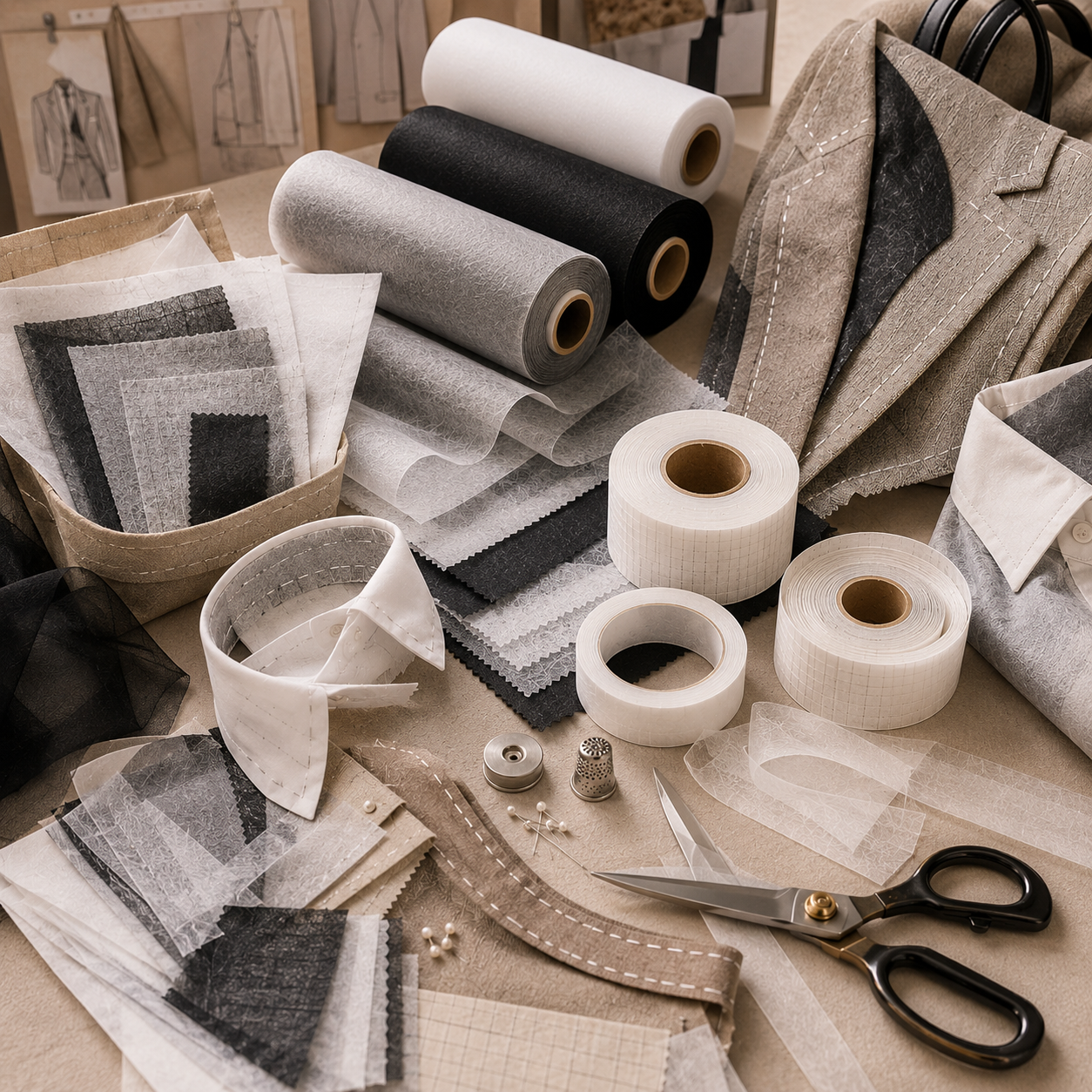 Icône de rouleau de tissu, matériel de couture pour projets créatifs et artisanat