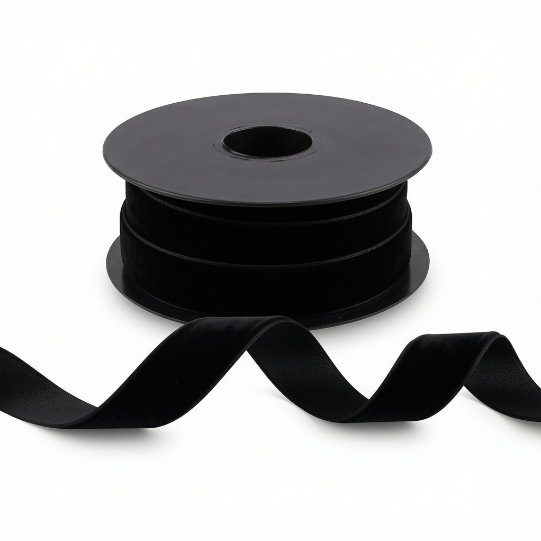 Nastro di velluto di alta qualità, 10m, 10mm–50mm, poliestere #VEL1510