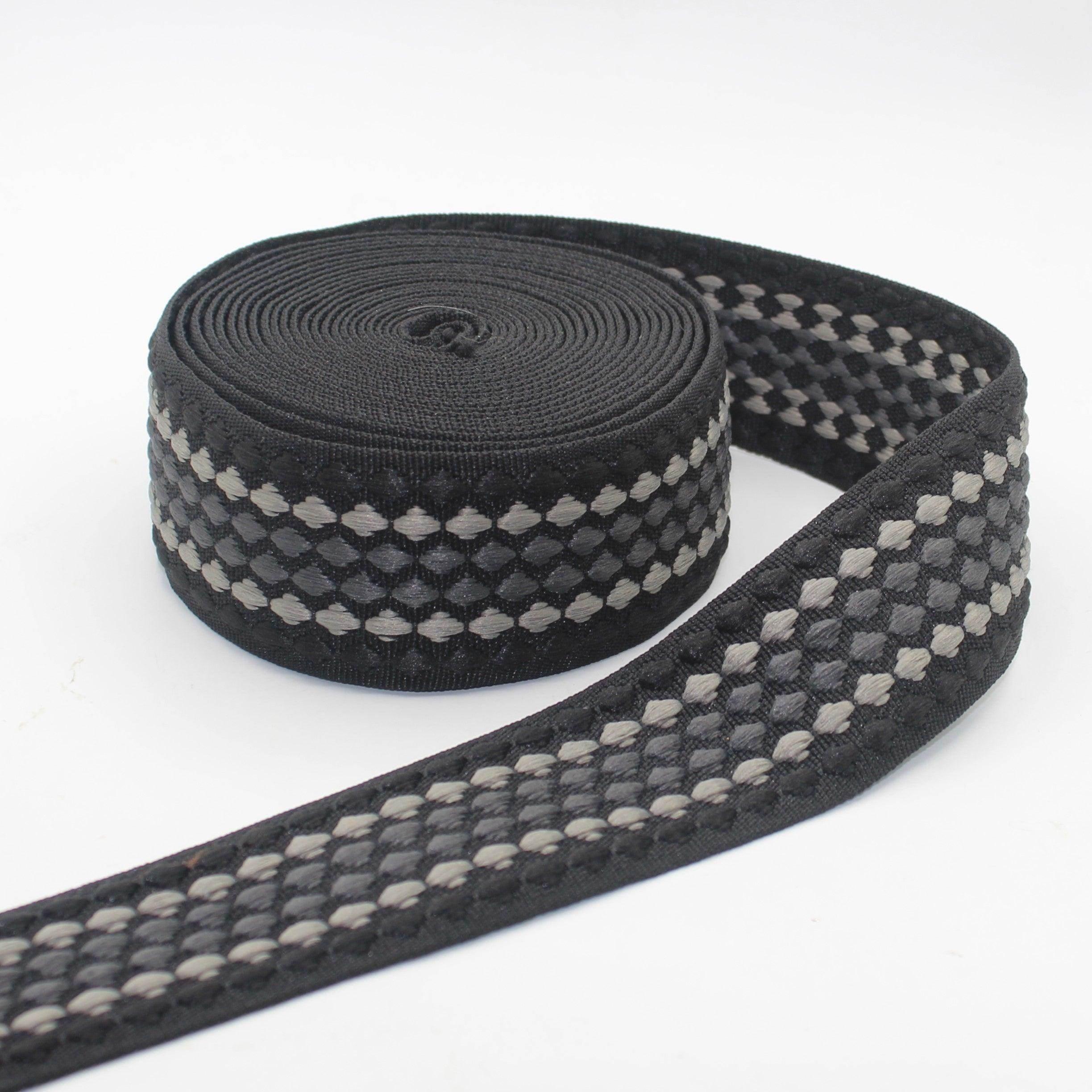 5 Meters Colourful Dots Pattern Fine Webbing 5cm #RUB3559 - ACCESSOIRES LEDUC BV