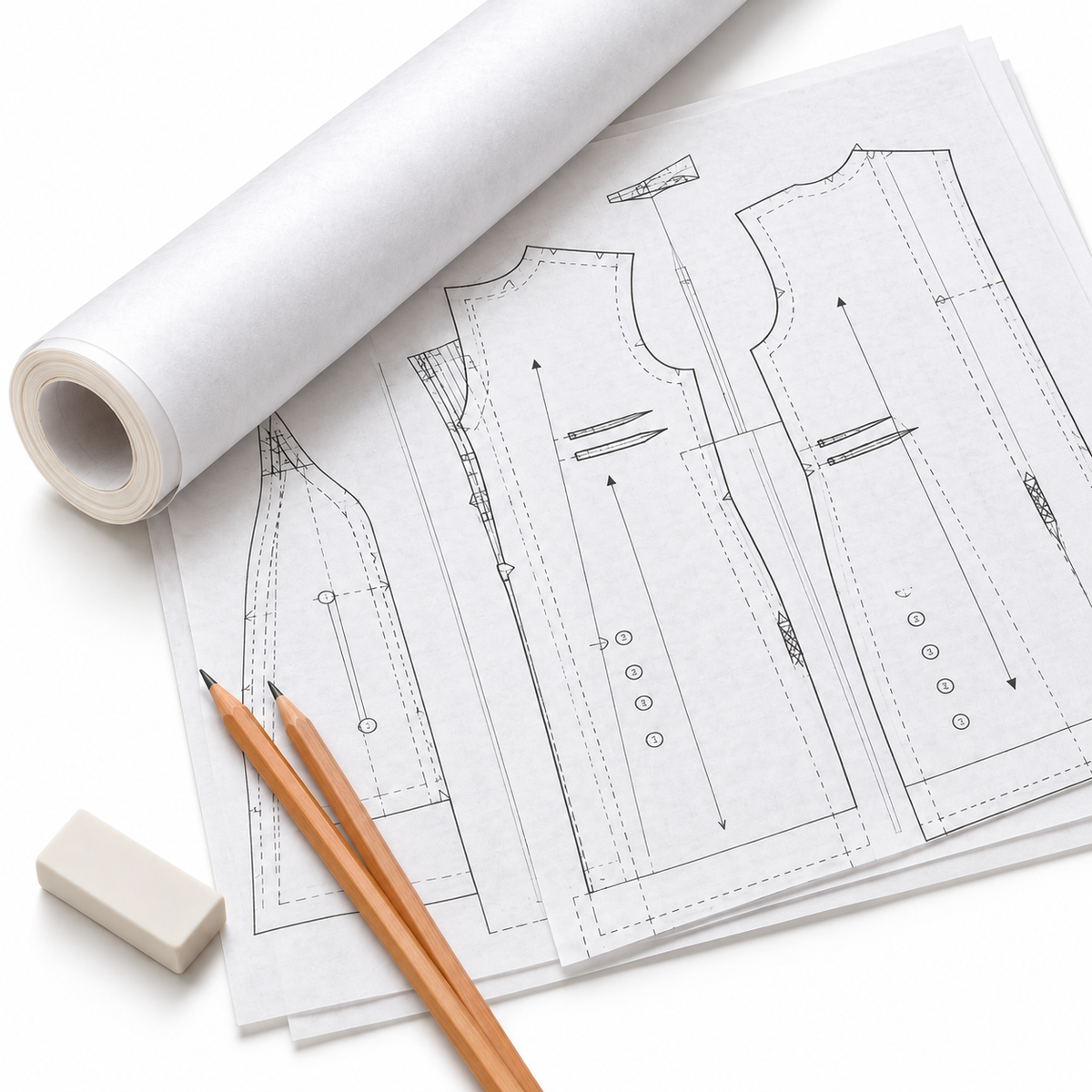 Plain Pattern Paper Roll 80 cm × 15 m