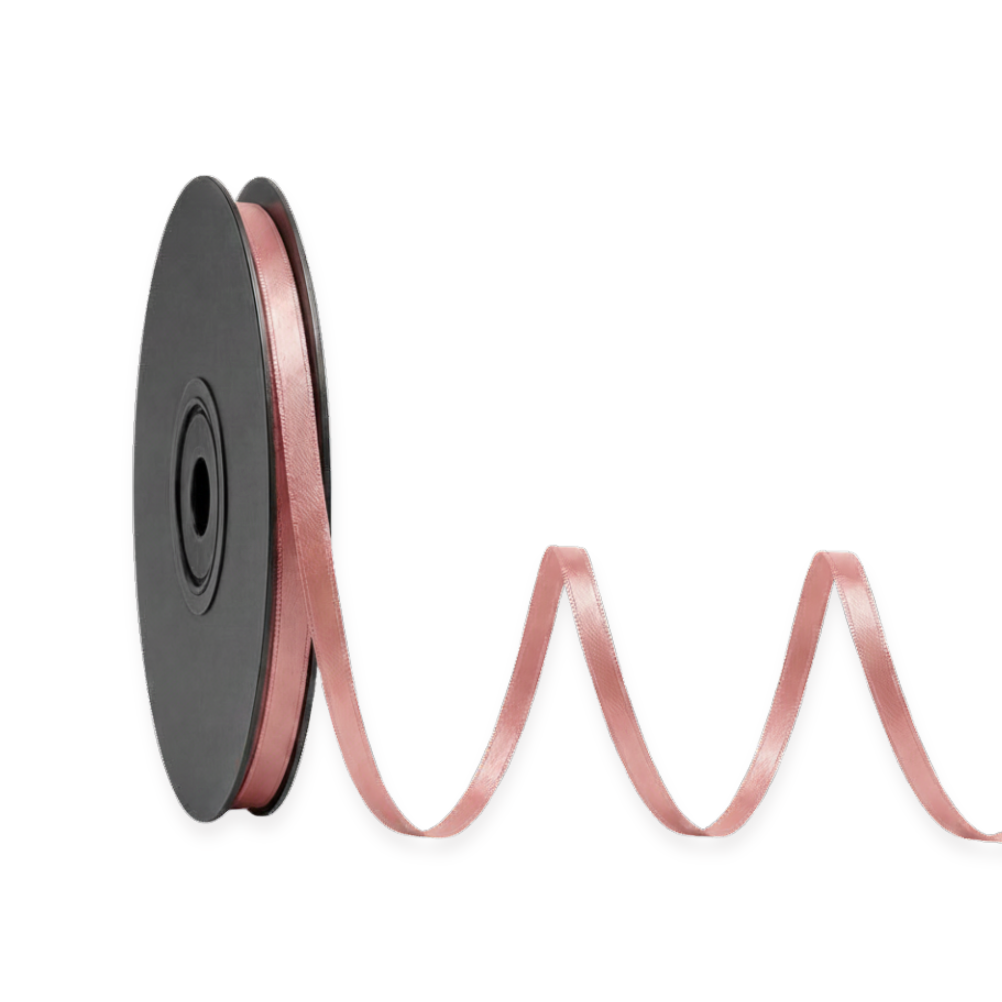 Deluxe-Satinbandrolle, beidseitig verwendbar, 25 m – Breiten 3–63 mm – Oeko-Tex Standard 100