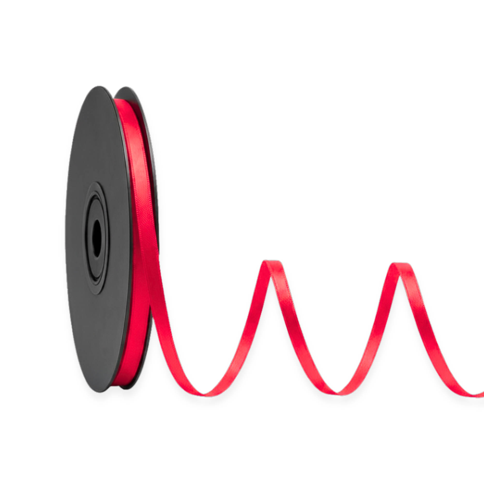 Deluxe-Satinbandrolle, beidseitig verwendbar, 25 m – Breiten 3–63 mm – Oeko-Tex Standard 100