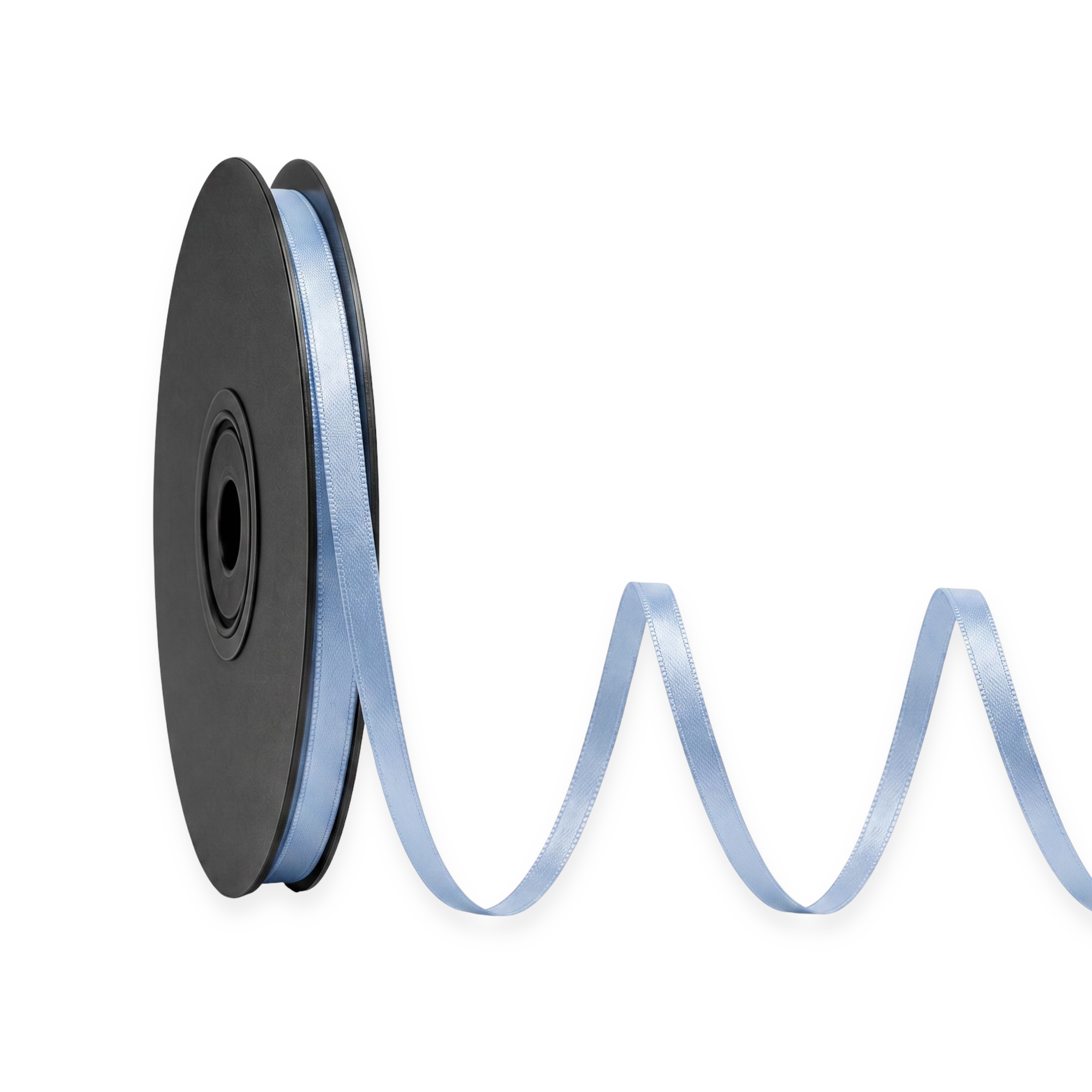 Deluxe-Satinbandrolle, beidseitig verwendbar, 25 m – Breiten 3–63 mm – Oeko-Tex Standard 100