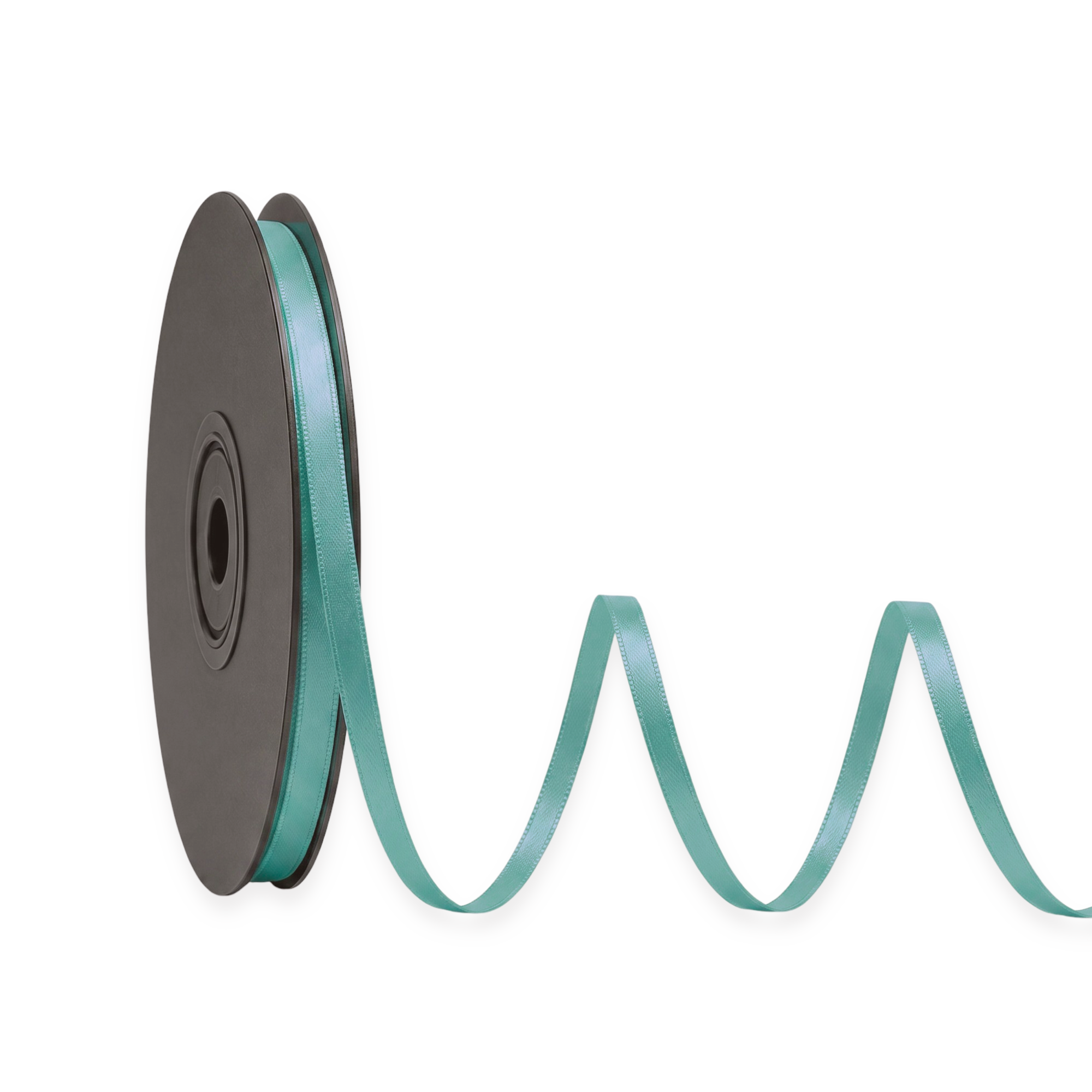 Deluxe-Satinbandrolle, beidseitig verwendbar, 25 m – Breiten 3–63 mm – Oeko-Tex Standard 100