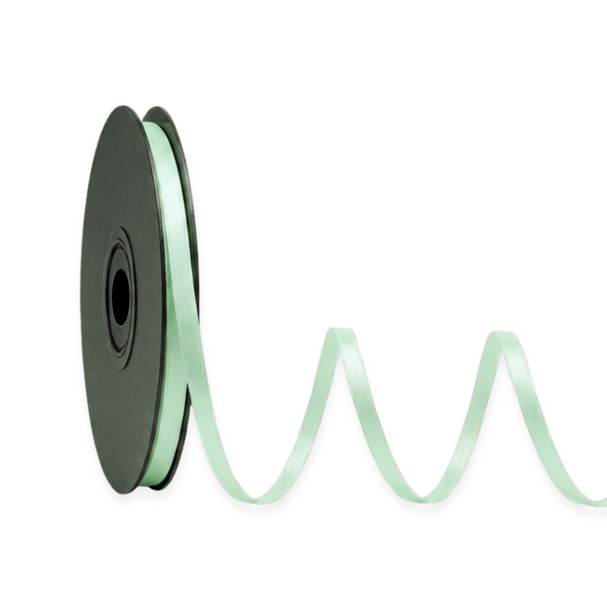 Deluxe-Satinbandrolle, beidseitig verwendbar, 25 m – Breiten 3–63 mm – Oeko-Tex Standard 100