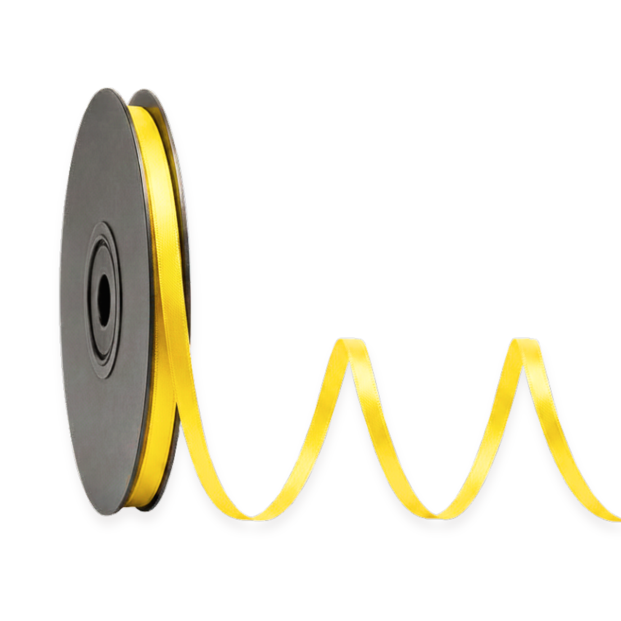 Deluxe-Satinbandrolle, beidseitig verwendbar, 25 m – Breiten 3–63 mm – Oeko-Tex Standard 100