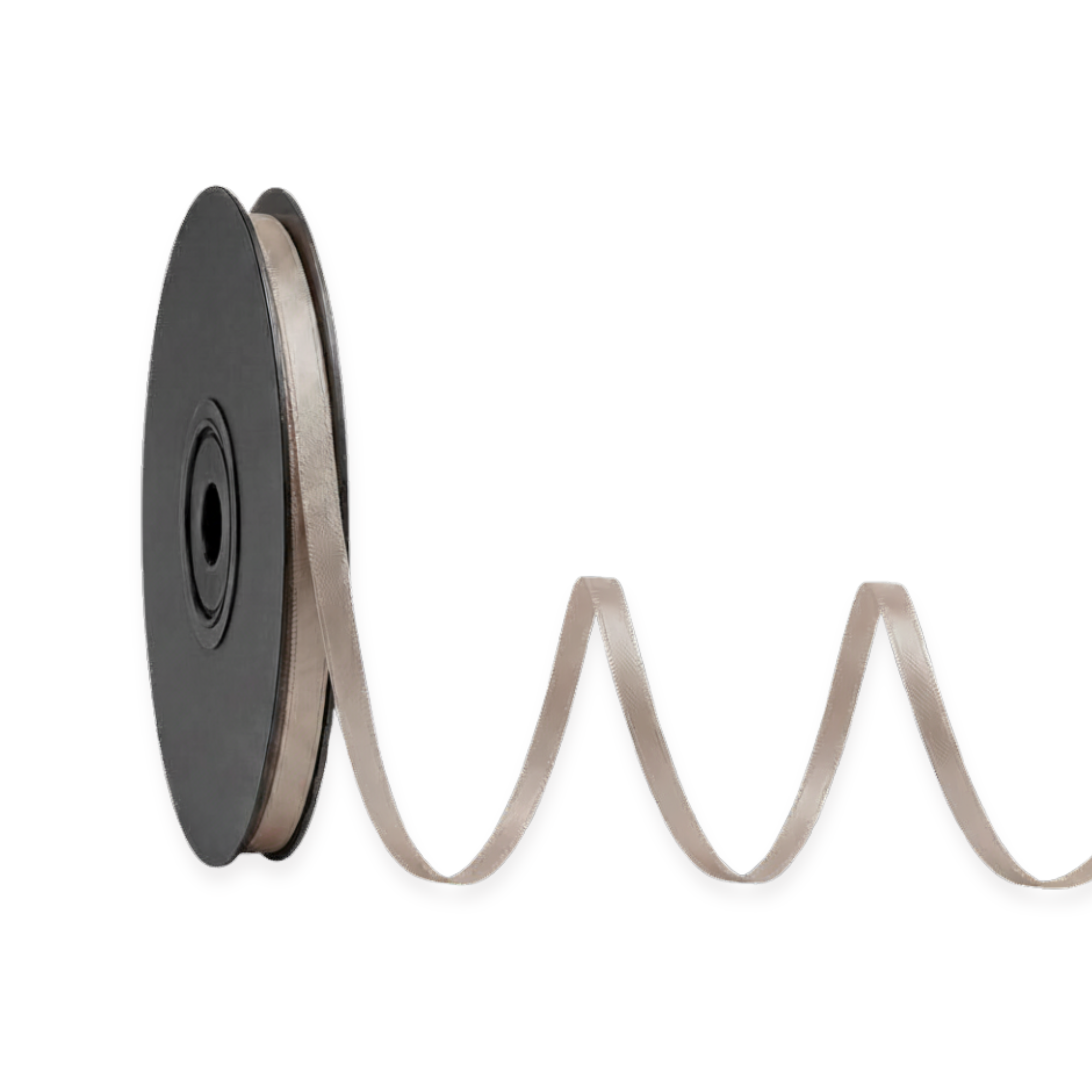 Deluxe-Satinbandrolle, beidseitig verwendbar, 25 m – Breiten 3–63 mm – Oeko-Tex Standard 100