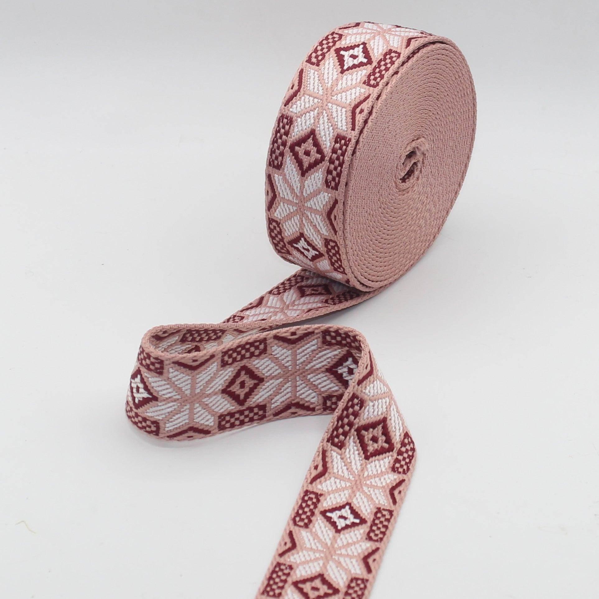 40mm Geometric Webbing 5/10/45mt #RUB3548 - ACCESSOIRES LEDUC BV