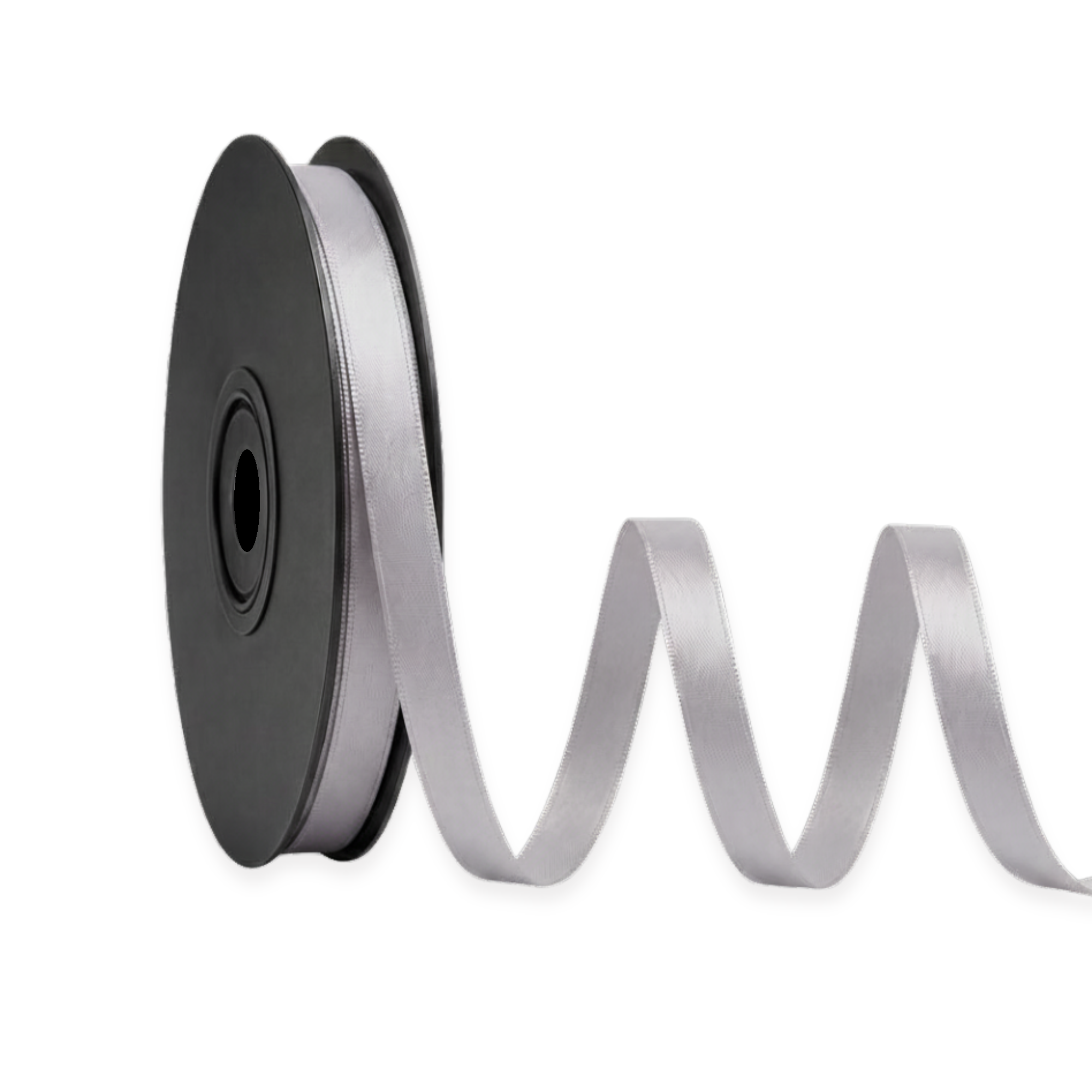 Deluxe-Satinbandrolle, beidseitig verwendbar, 25 m – Breiten 3–63 mm – Oeko-Tex Standard 100