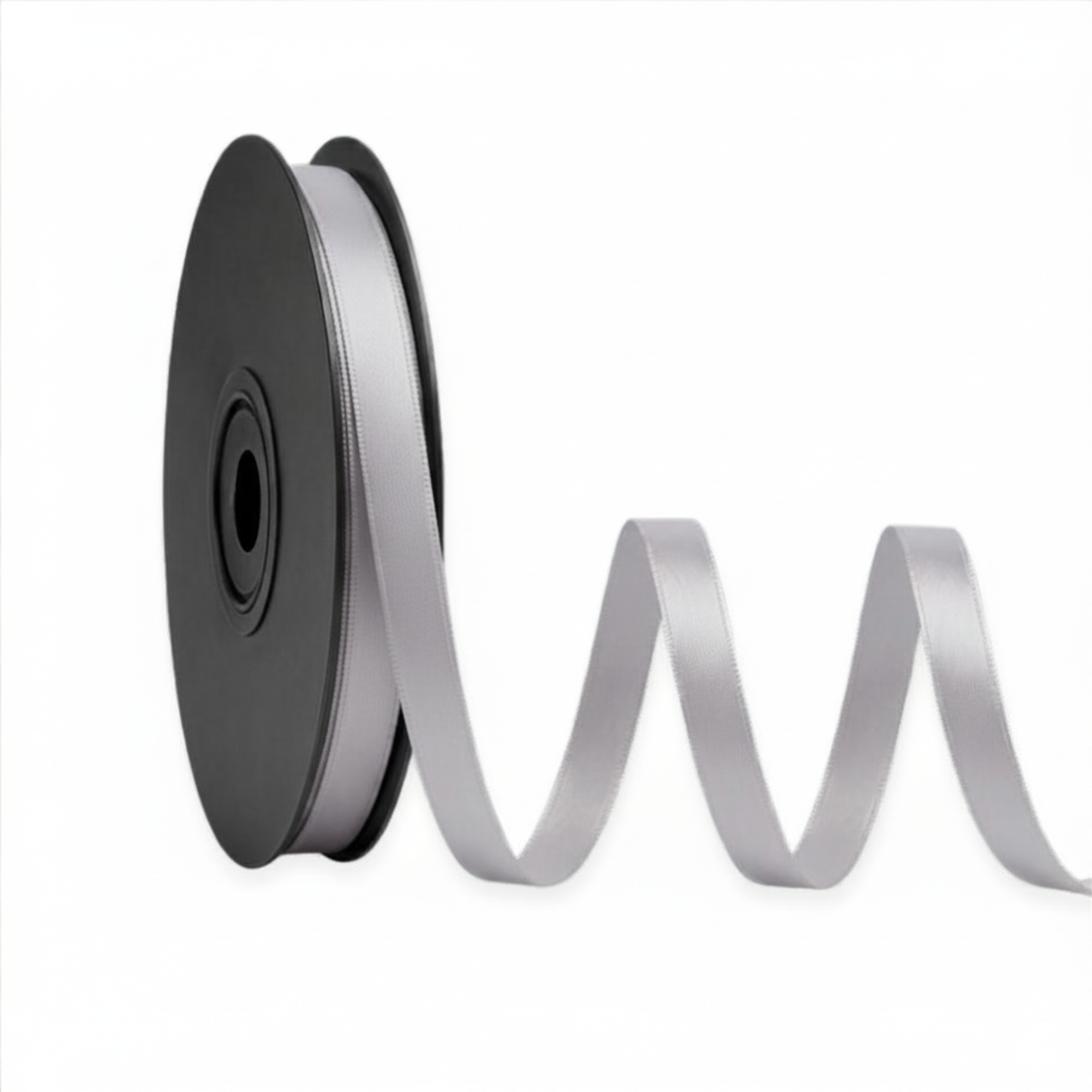 Deluxe-Satinbandrolle, beidseitig verwendbar, 25 m – Breiten 3–63 mm – Oeko-Tex Standard 100