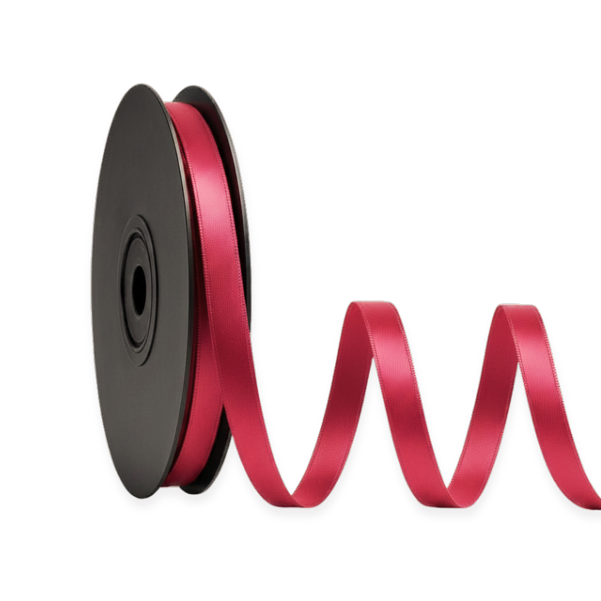 Deluxe-Satinbandrolle, beidseitig verwendbar, 25 m – Breiten 3–63 mm – Oeko-Tex Standard 100