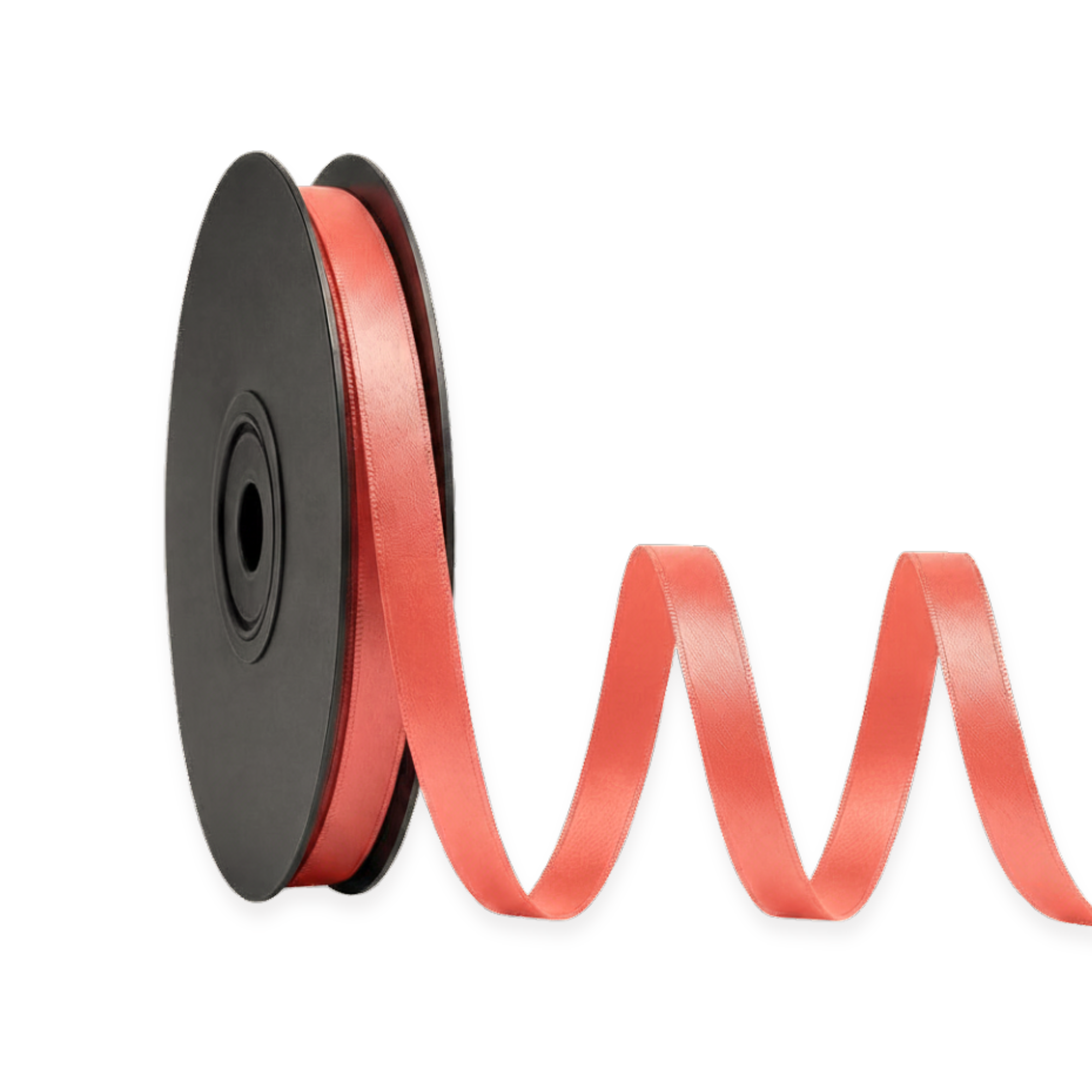 Deluxe-Satinbandrolle, beidseitig verwendbar, 25 m – Breiten 3–63 mm – Oeko-Tex Standard 100