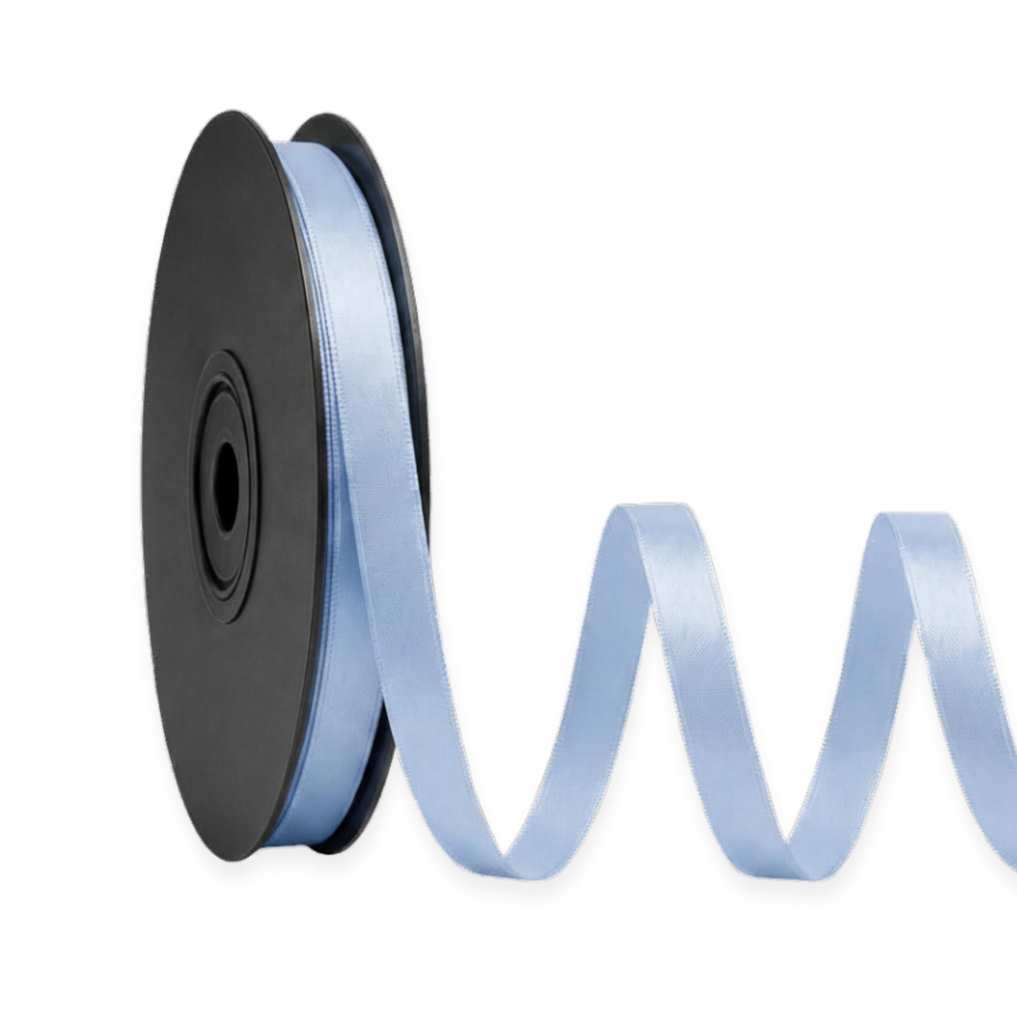 Deluxe-Satinbandrolle, beidseitig verwendbar, 25 m – Breiten 3–63 mm – Oeko-Tex Standard 100