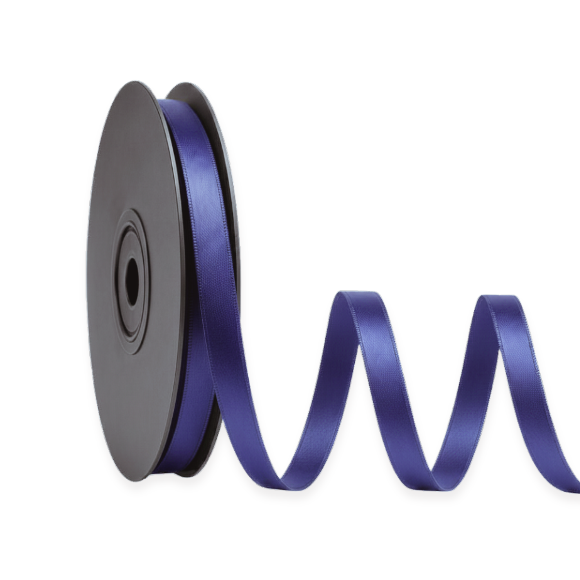 Deluxe-Satinbandrolle, beidseitig verwendbar, 25 m – Breiten 3–63 mm – Oeko-Tex Standard 100