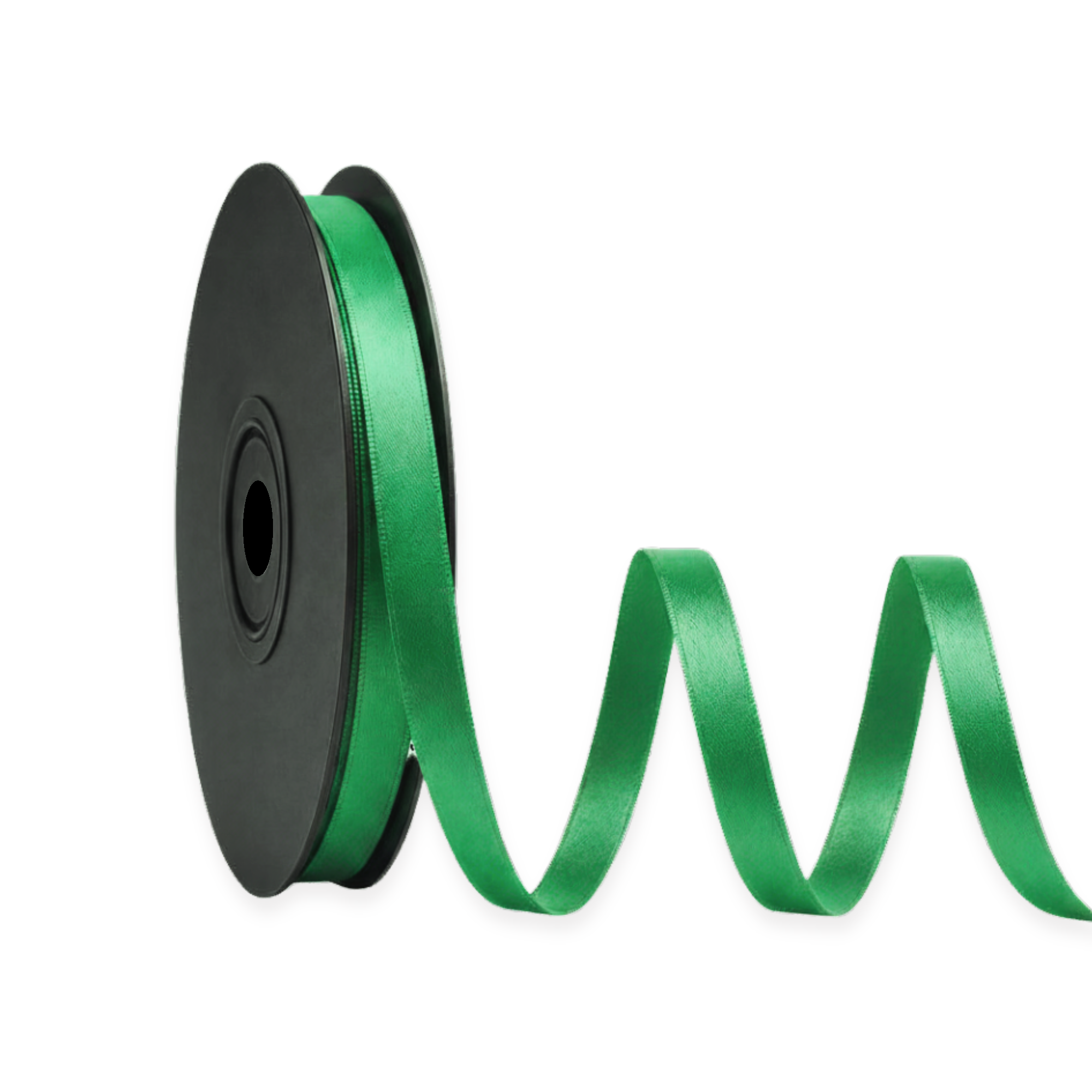 Deluxe-Satinbandrolle, beidseitig verwendbar, 25 m – Breiten 3–63 mm – Oeko-Tex Standard 100